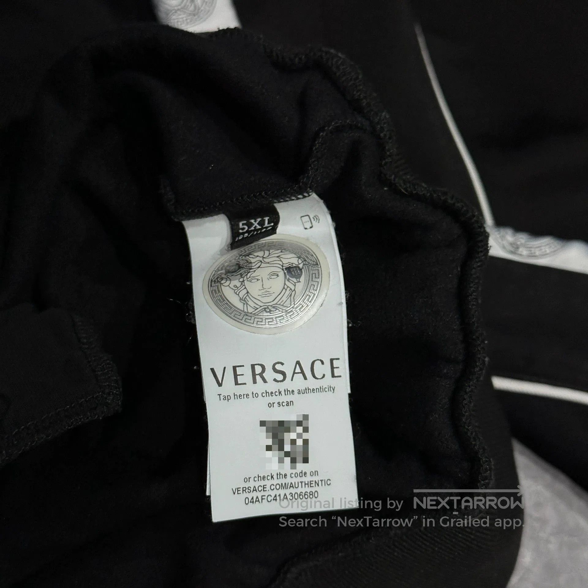 Versace Versace Velvet Half-Zip Sweatshirt. Size US XXL / EU 58 / 5 - 4 Thumbnail