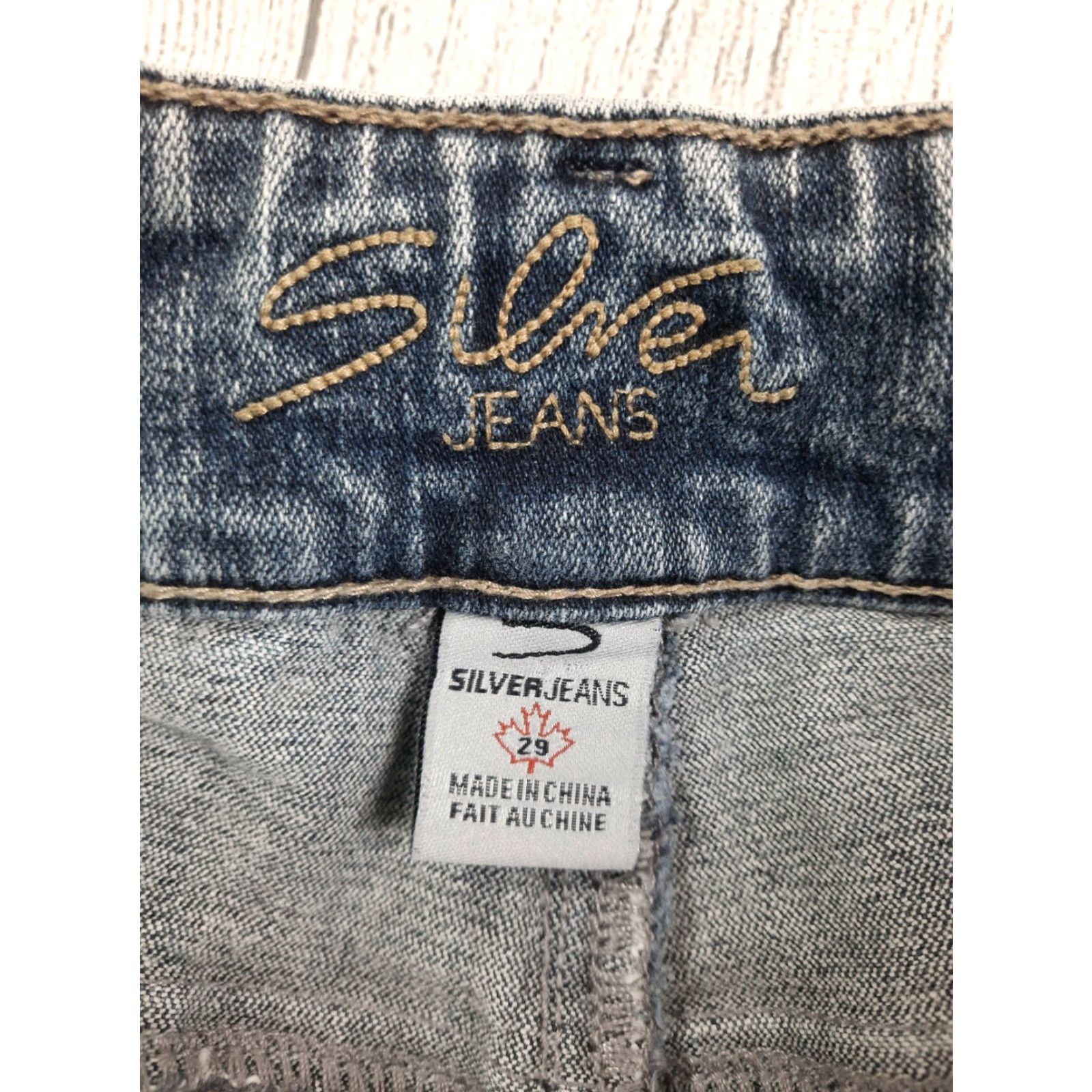 Silver Jeans Co. VINTAGE Silver Jeans Bootcut Jeans Women 29 30x31 Mid Rise Denim Silver Jeans Bootcut 90s Size 29" - 3 Thumbnail