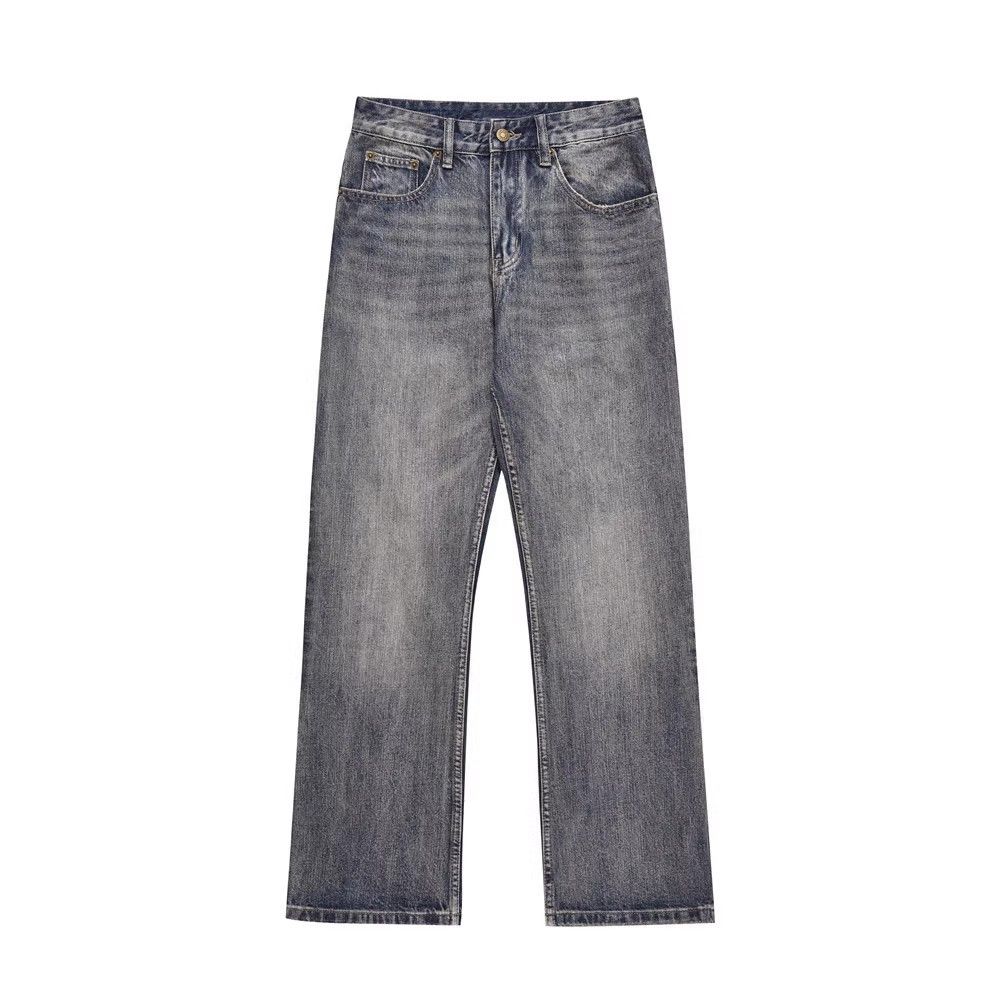 Japanese Brand × Vintage American street washed retro flared jeans y2k Size US 32 / EU 48 - 1 Thumbnail