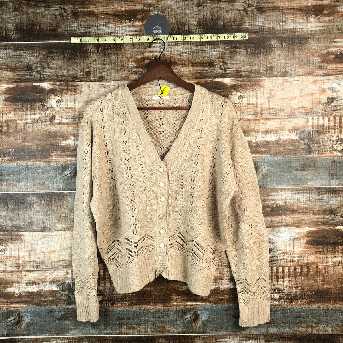 Homespun Knitwear × Japanese Brand × Vintage DL Pinion Brown Cardigan Knitwear #C520 Size M / US 6-8 / IT 42-44 - 1 Thumbnail