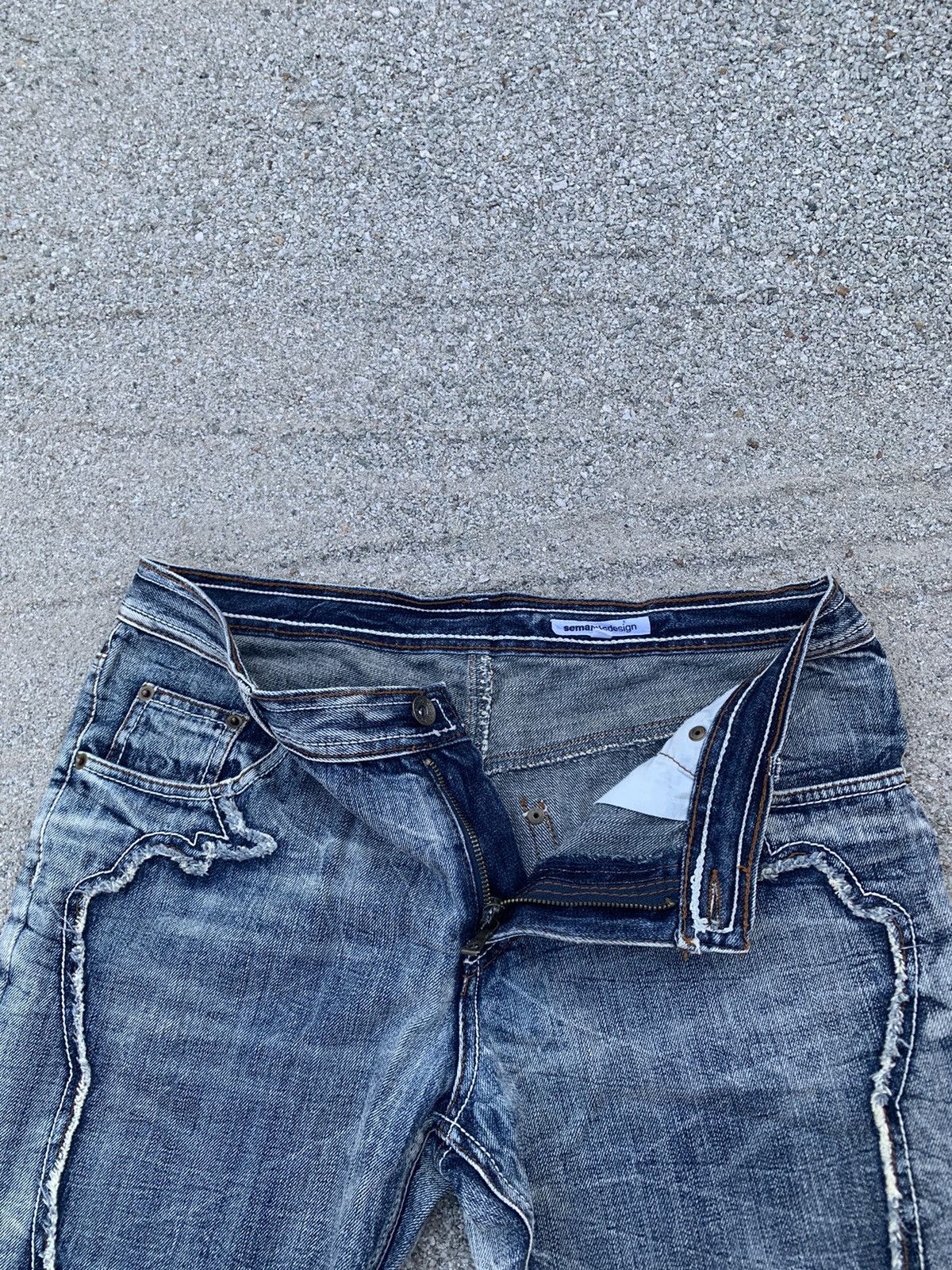 semanticdesign 💥Flared💥Semantic Design Nice Design Jeans Pants Size US 33 - 8 Thumbnail