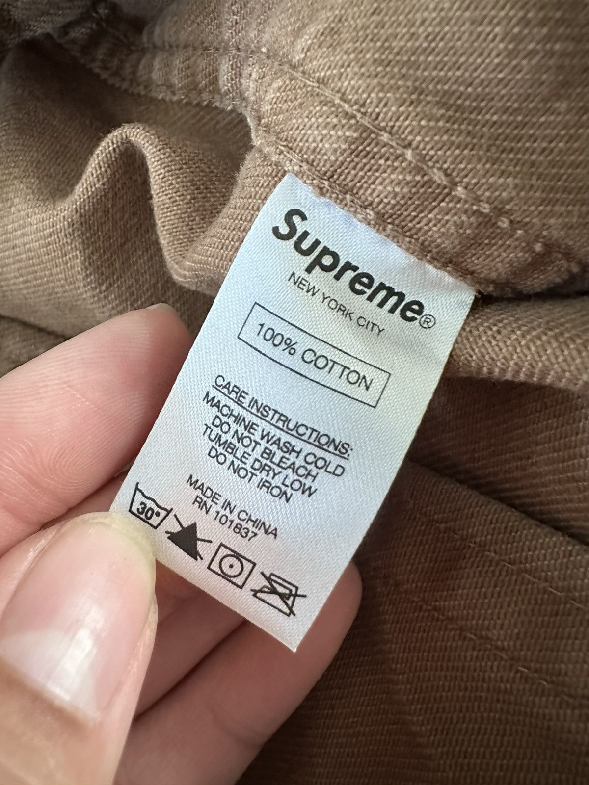 Supreme Supreme 666 Denim Trucker Jacket Brown SS17 Large Size US L / EU 52-54 / 3 - 9 Thumbnail