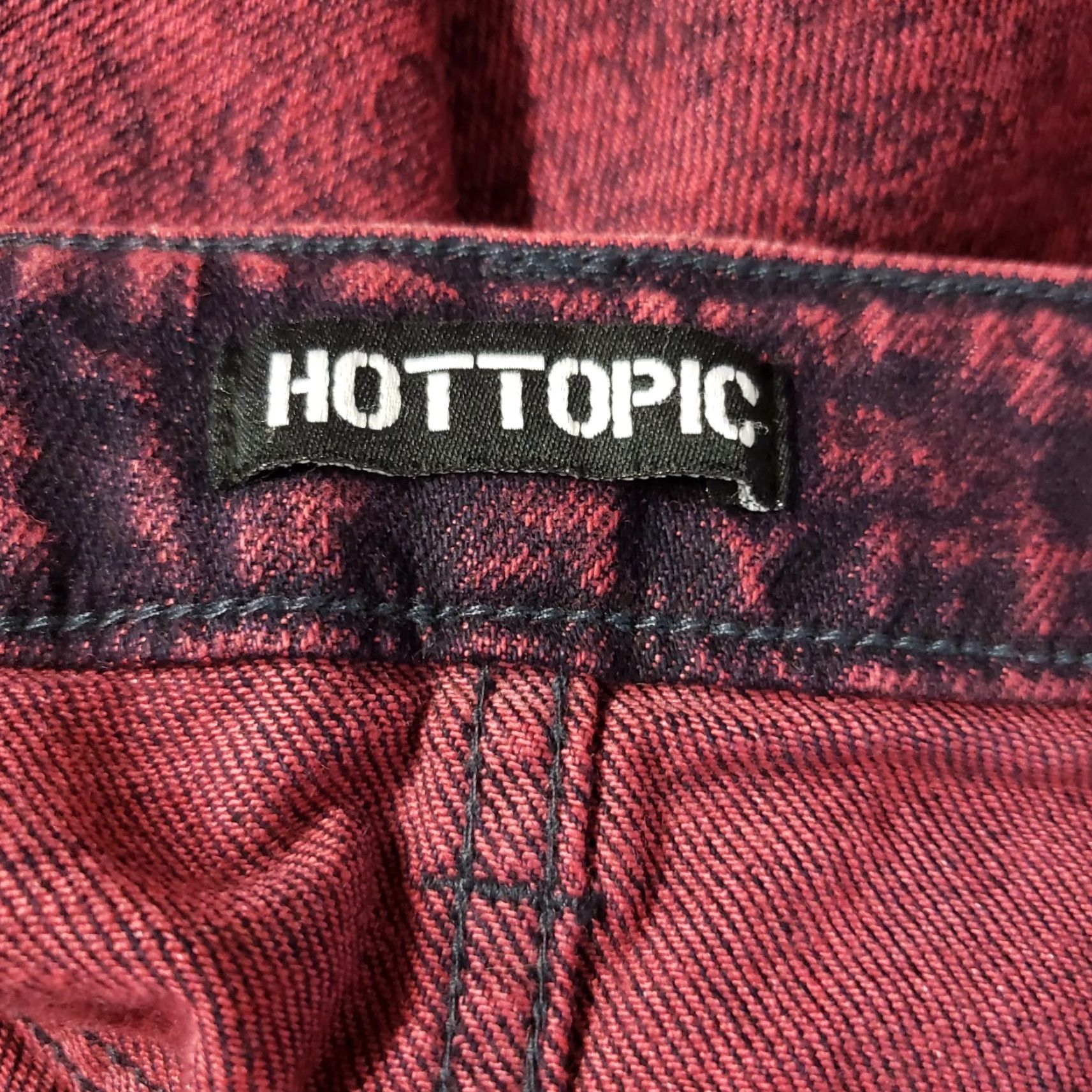 Hot Topic Hot Topic Denim Pencil Skirt Womens Sz Small Pink Pockets Zip Front Casual Short Regular Cotton Blend Denim Vintage No Size 28" / US 6 / IT 42 - 4 Thumbnail