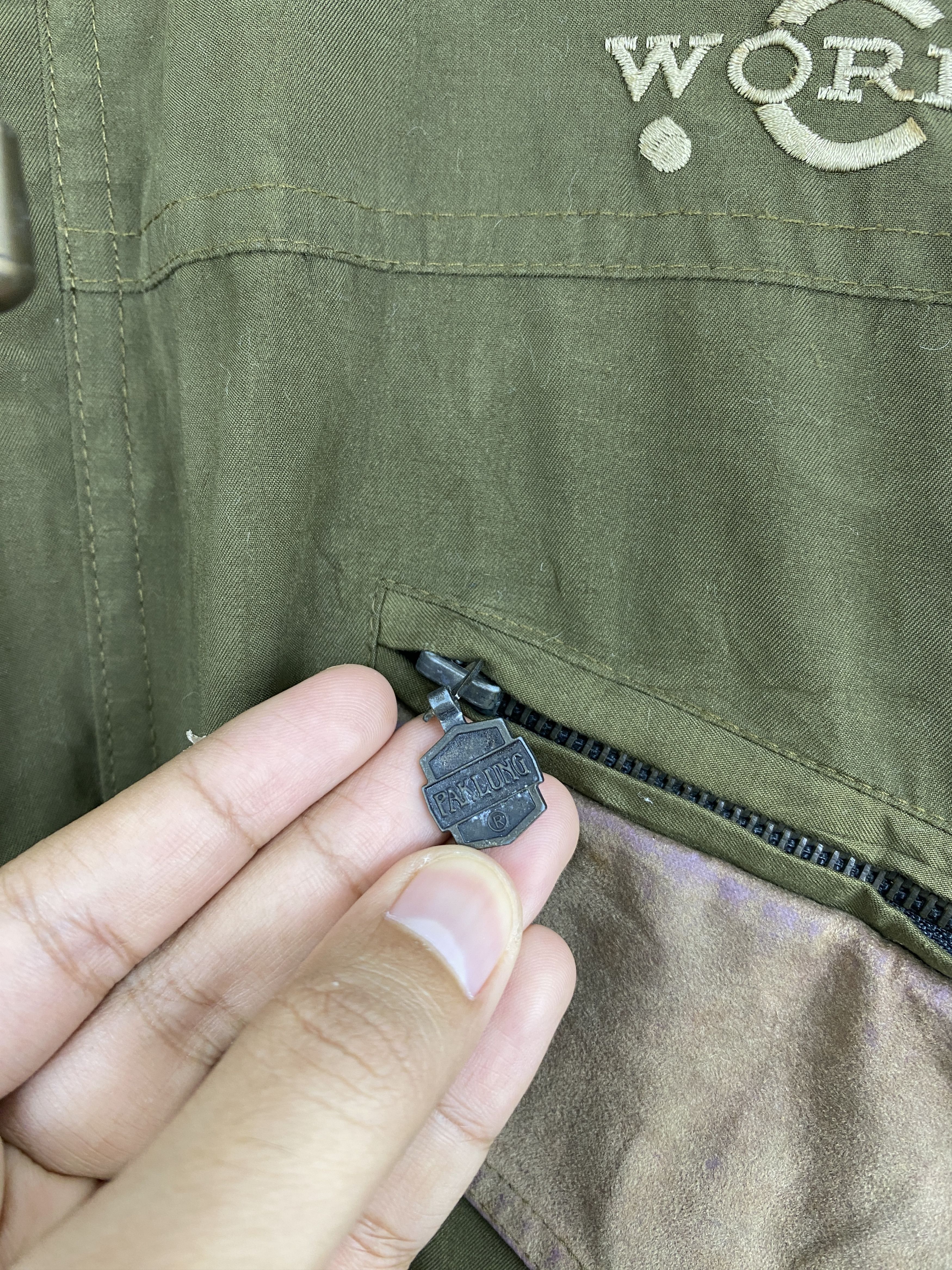 Japanese Brand Vtg Japanese Brand Double Pocket Zipper Green Jacket JA0103 Size US L / EU 52-54 / 3 - 12 Thumbnail