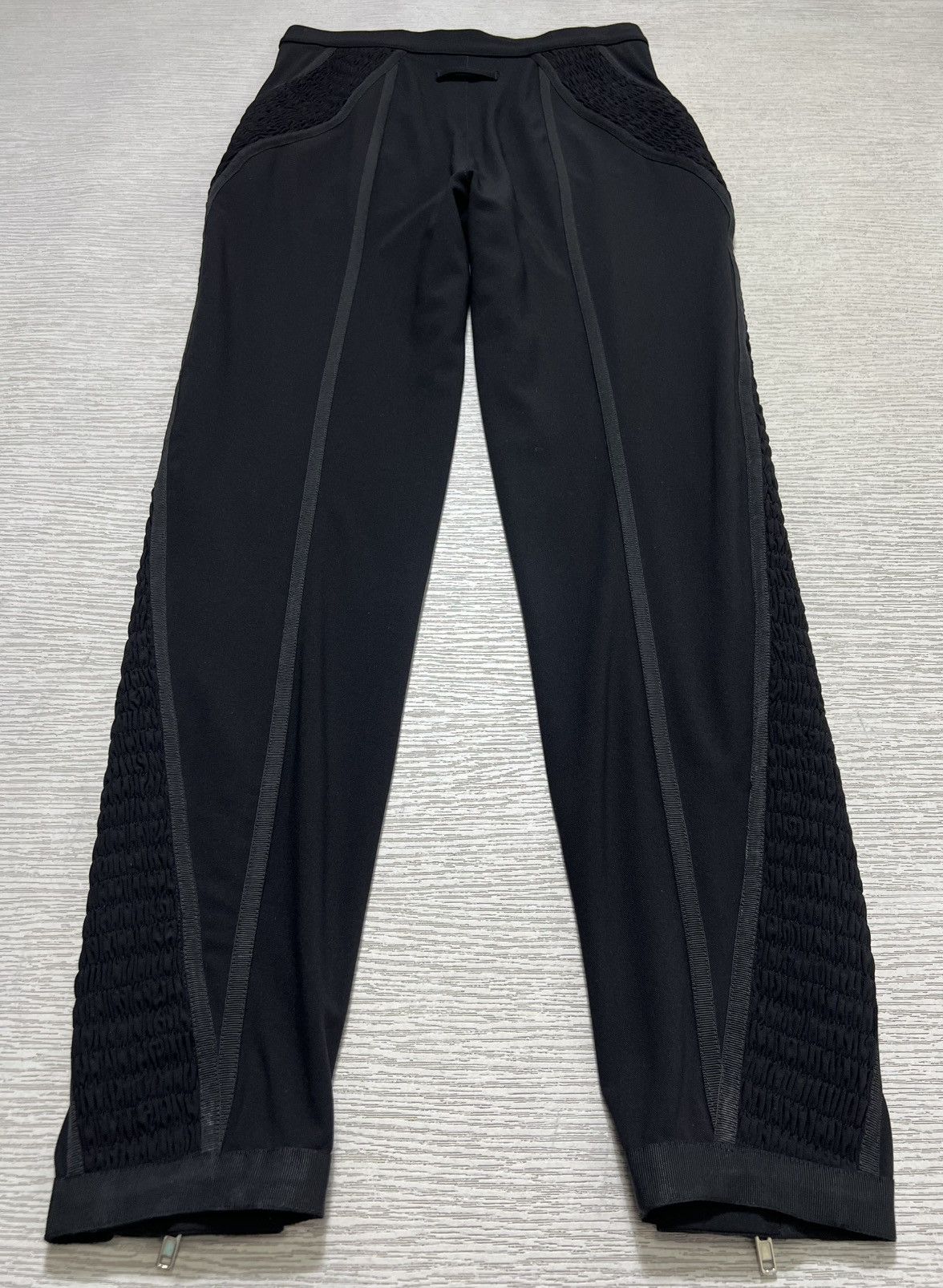 Jean Paul Gaultier Jean Paul Gaultier - Zip Embellished Side Ruffle Leggings Size 28" / US 6 / IT 42 - 12 Thumbnail