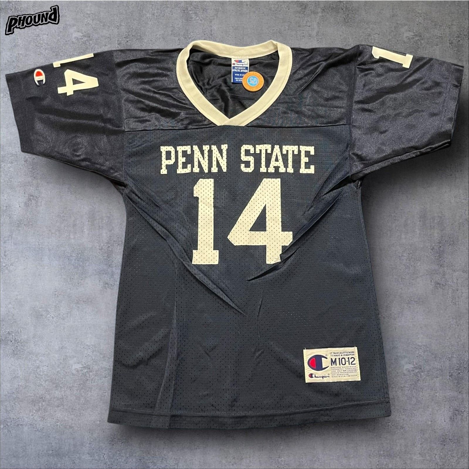 Champion Vtg Penn State Jersey Youth M NCAA Football Champion 14 90s Size US M / EU 48-50 / 2 - 1 Thumbnail