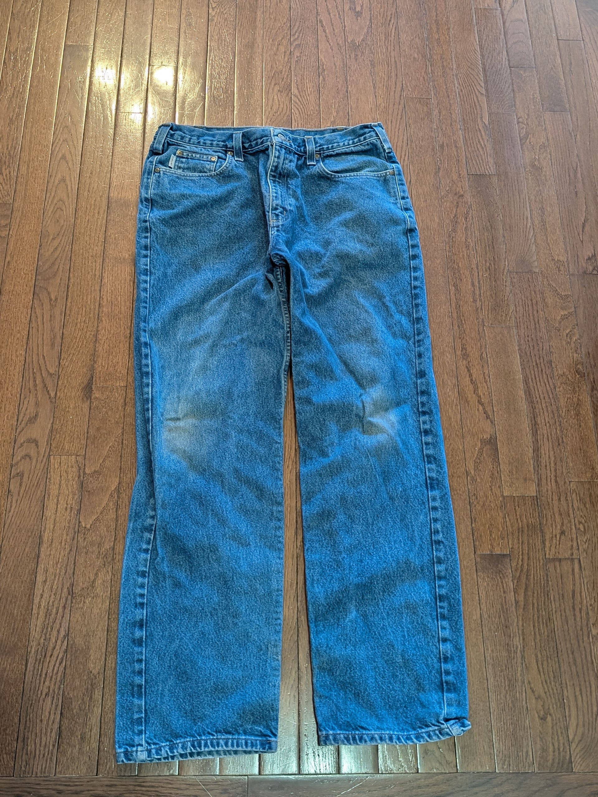 Carhartt Carhartt B460 DVB Denim Relaxed Fit Jeans - Size 36x34 Size US 36 / EU 52 - 2 Thumbnail
