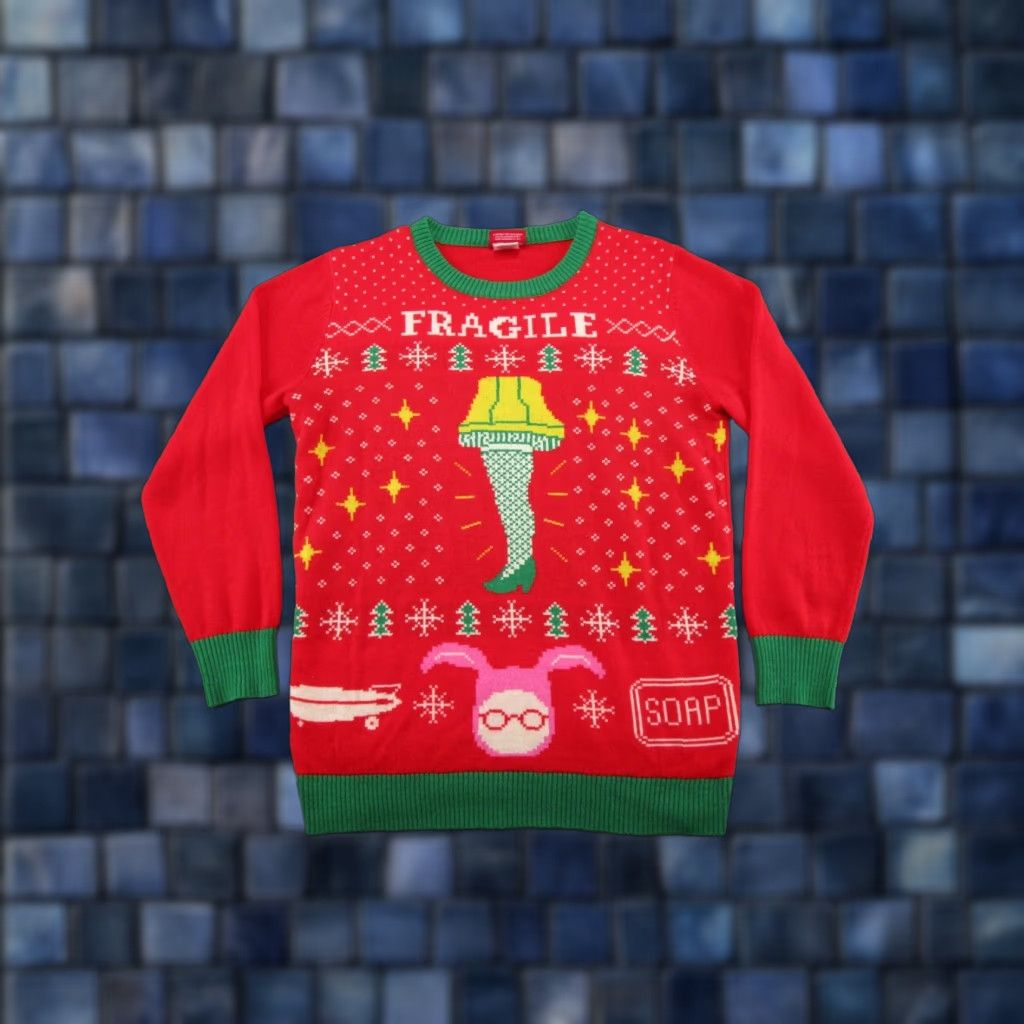 Vintage A Christmas Story Holiday Ugly Sweater Mens Adult Size M Pullover Crewneck Size US M / EU 48-50 / 2 - 1 Thumbnail