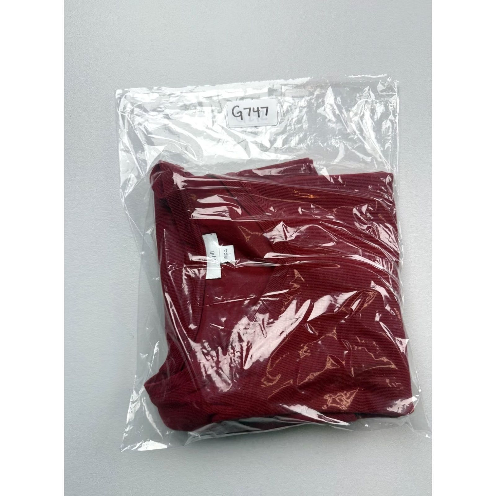 J. Jill J. Jill Womens L Red V Neck Long Sleeve Pockets Jersey Casual Tunic Shirt Top Size L / US 10 / IT 46 - 6 Thumbnail