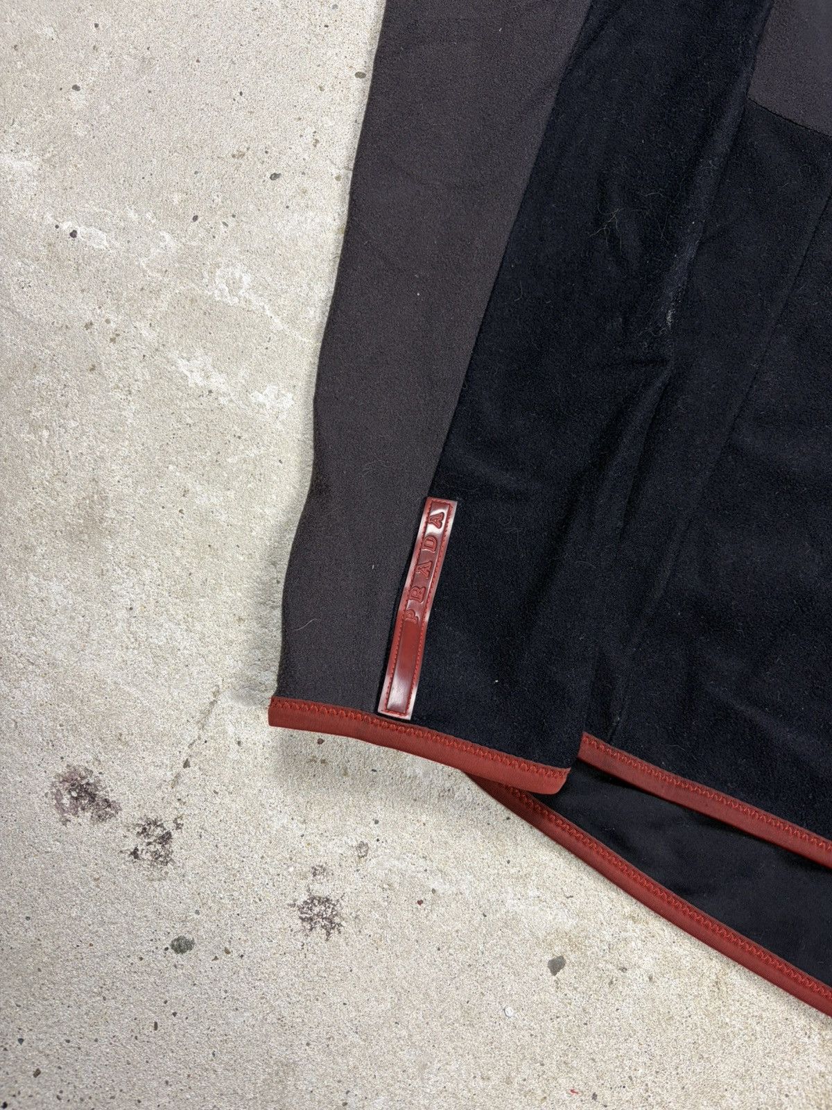 Prada Vintage 2000s Prada Linea Rossa Red Tab Half Zip Fleece Size S / US 4 / IT 40 - 3 Thumbnail