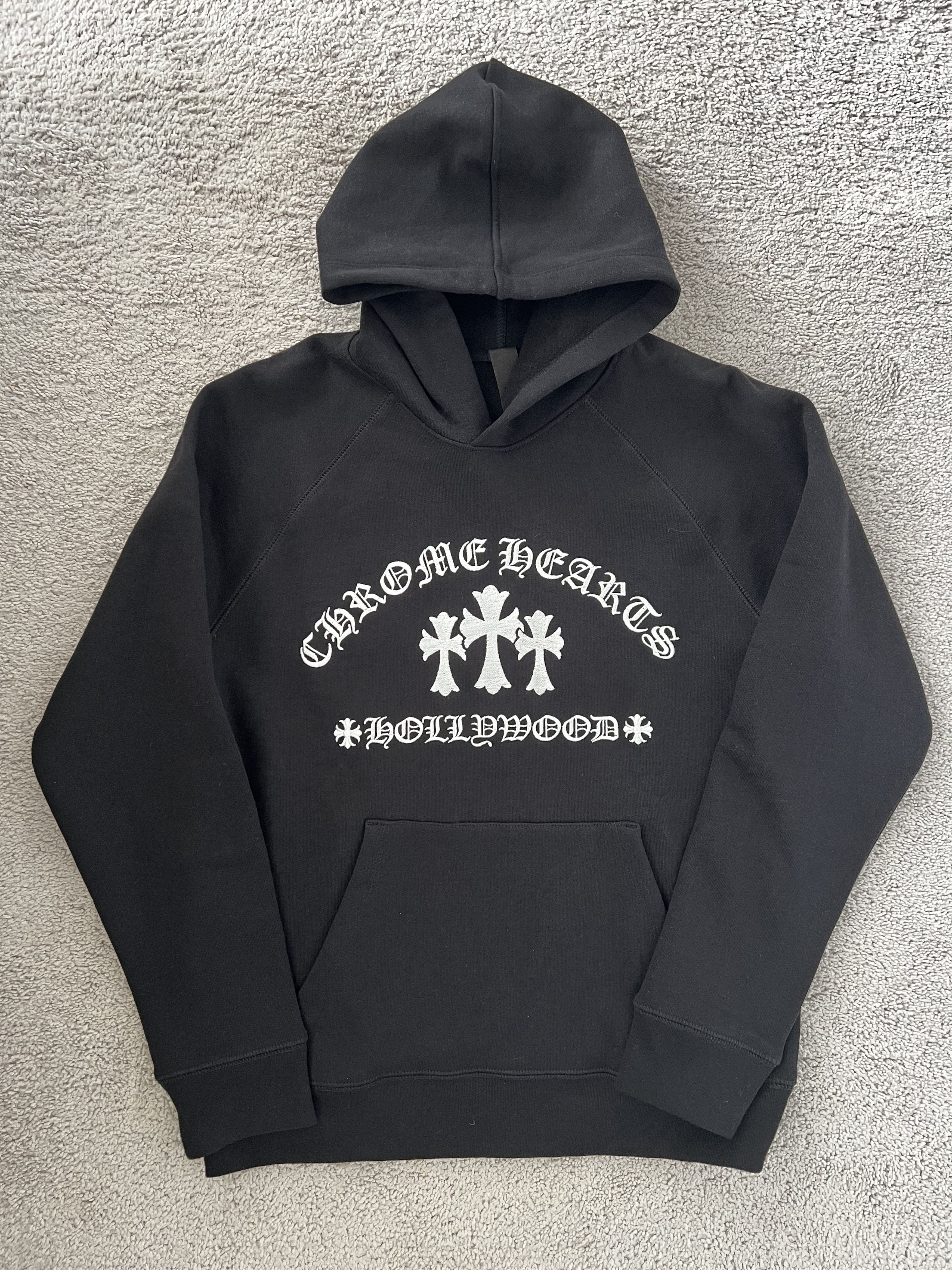 Chrome Hearts Chrome Hearts Triple Cross Embroidered Hoodie