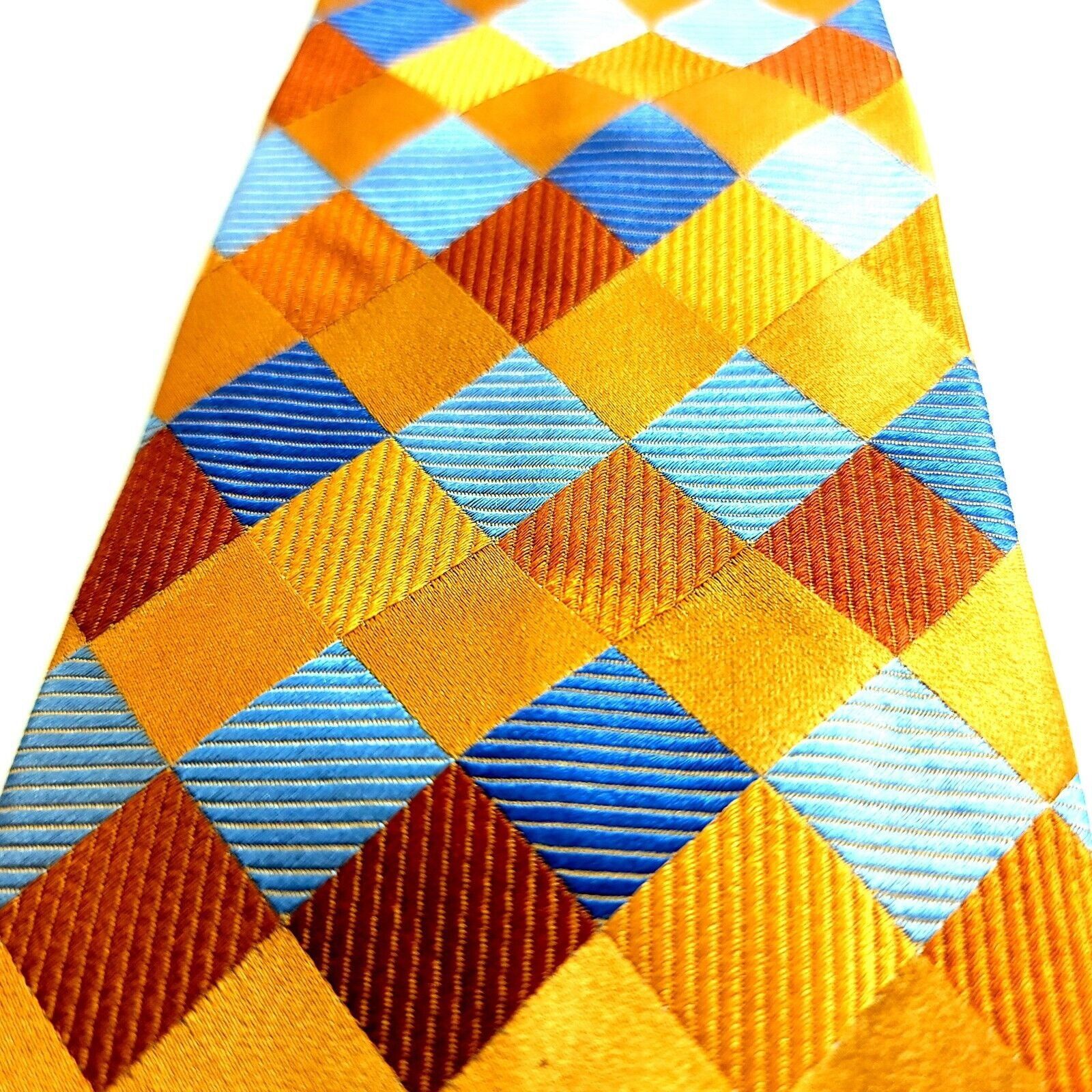 Jos. A. Bank Jos A Bank Signature Collection Geometric Orange Blue Woven Size ONE SIZE - 2 Thumbnail