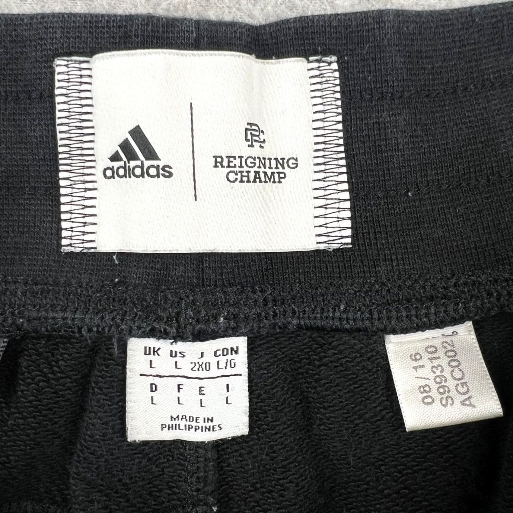 Reigning Champ Adidas Reigning Champ Sweatpants Drawstring Large Mens Black Cotton S Pants Size US 33 - 3 Thumbnail