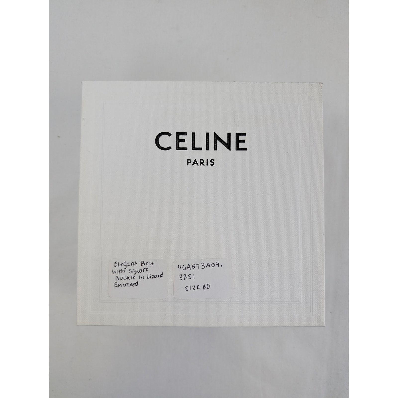 Celine o1rshd1 Size: 80 / Elegant Belt with Square Buckle Size ONE SIZE - 18 Thumbnail