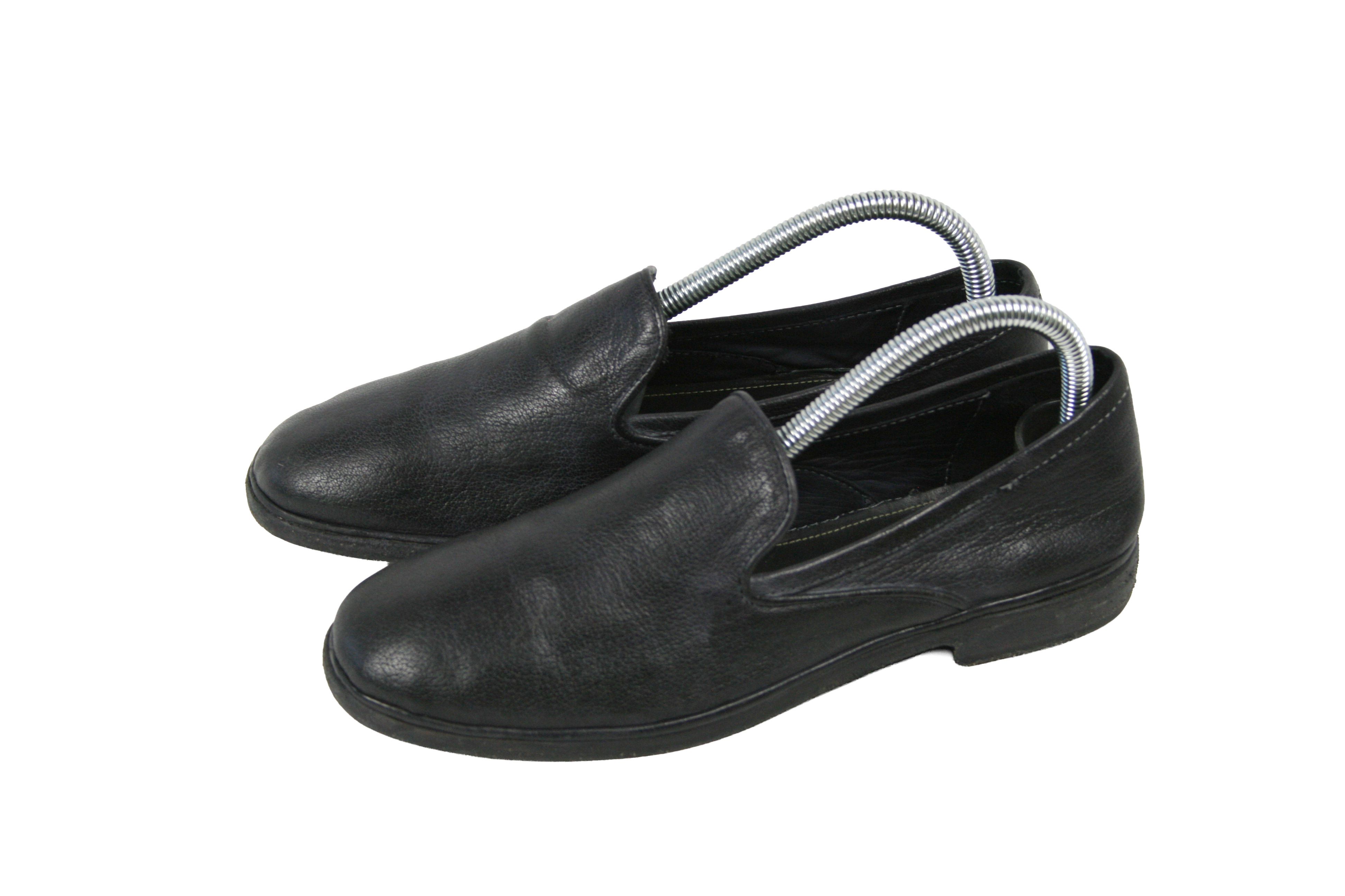 Elia Maurizi Avant Garde Leather Slip Ons Size US 7.5 / IT 37.5 - 3 Thumbnail