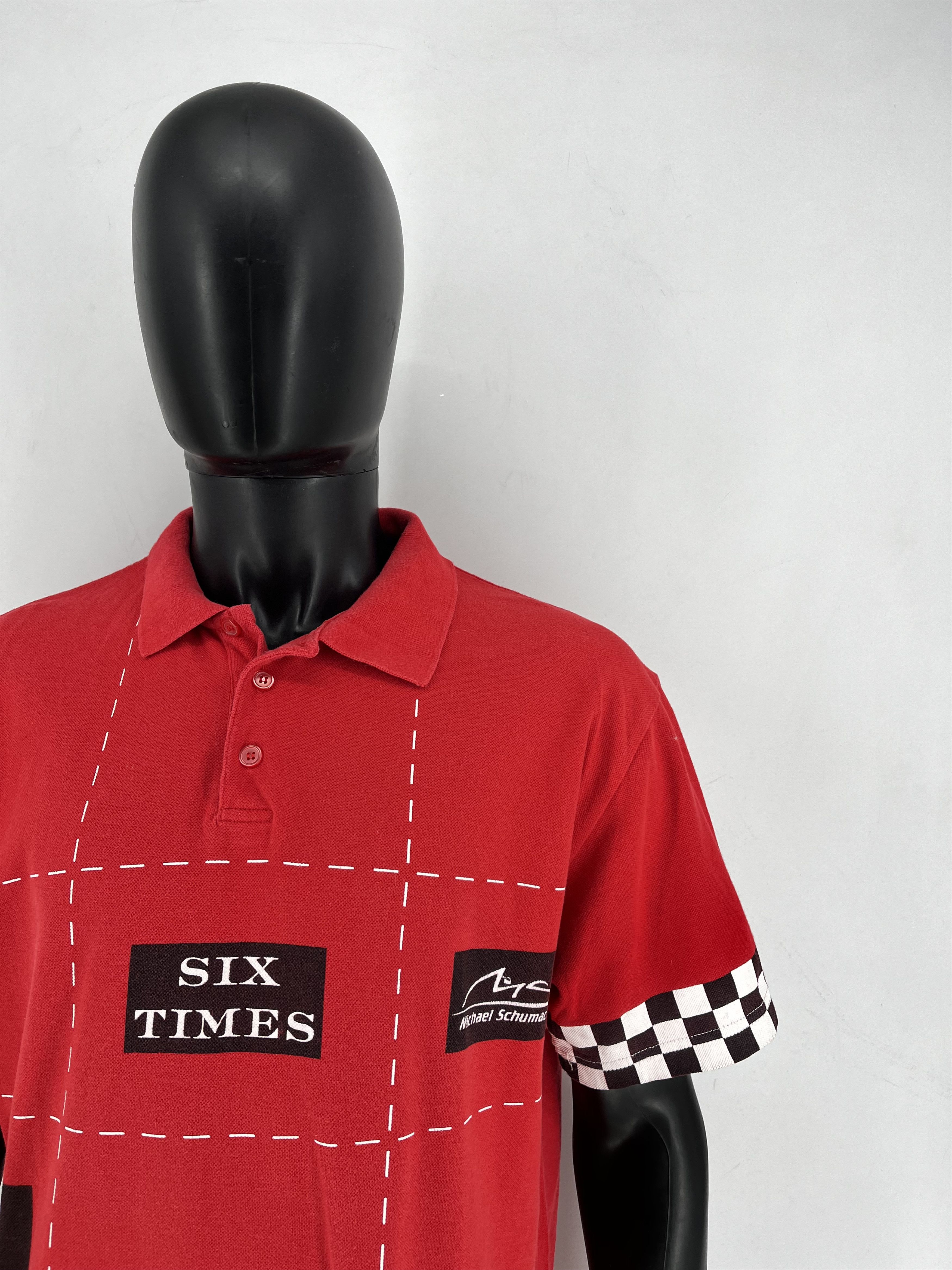 Vintage Michael Schumacher Collection Men's L 2003 Six Times F1 Size US L / EU 52-54 / 3 - 7 Thumbnail