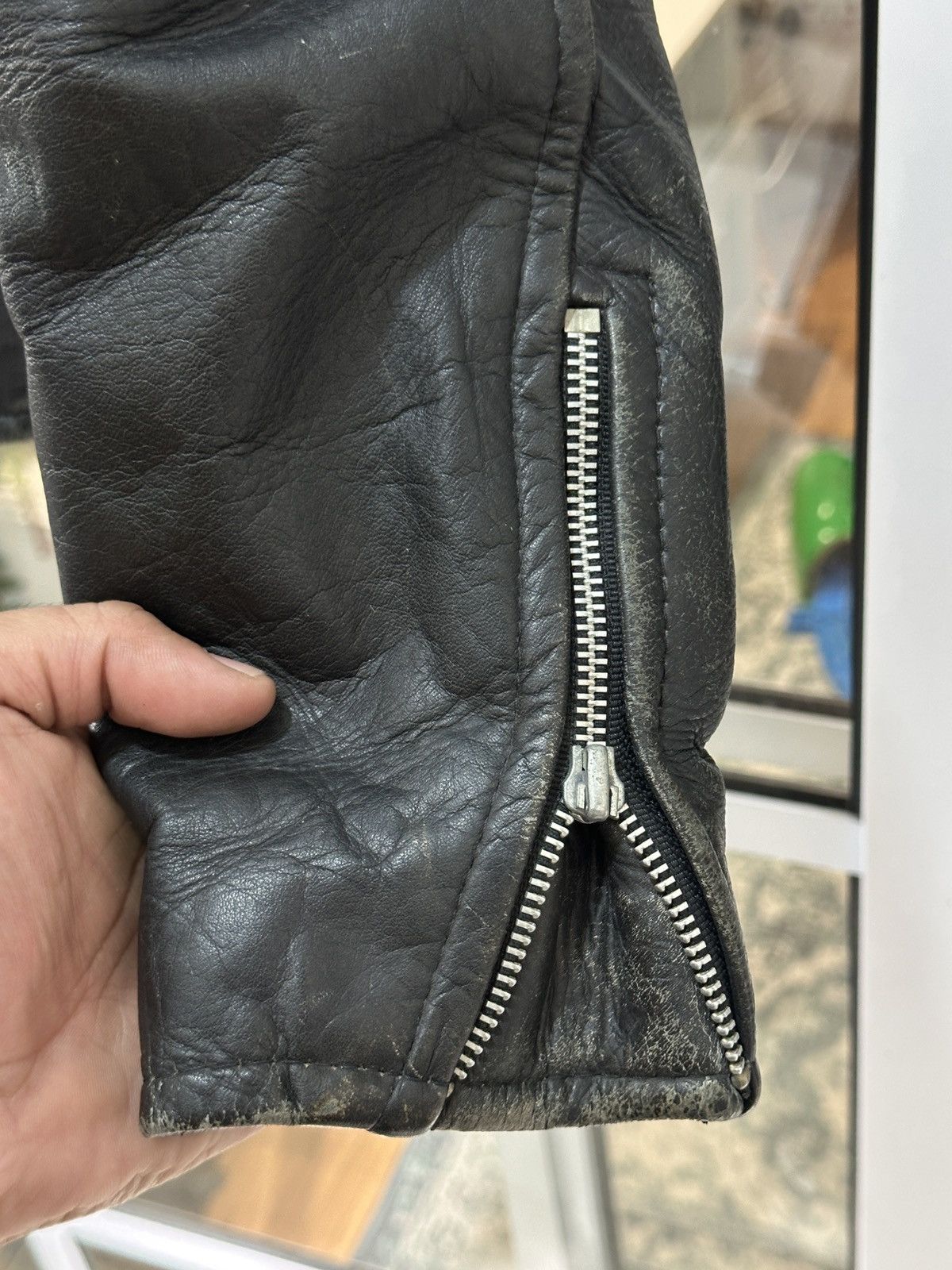 First MFG Co. 1980 First Genuine Leather Double Rider Biker Jacket Size US M / EU 48-50 / 2 - 15 Thumbnail