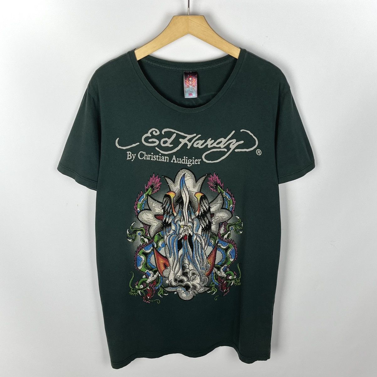 Ed Hardy Vintage Ed Hardy y2k big logo tee 90’s Size US XL / EU 56 / 4 - 1 Thumbnail