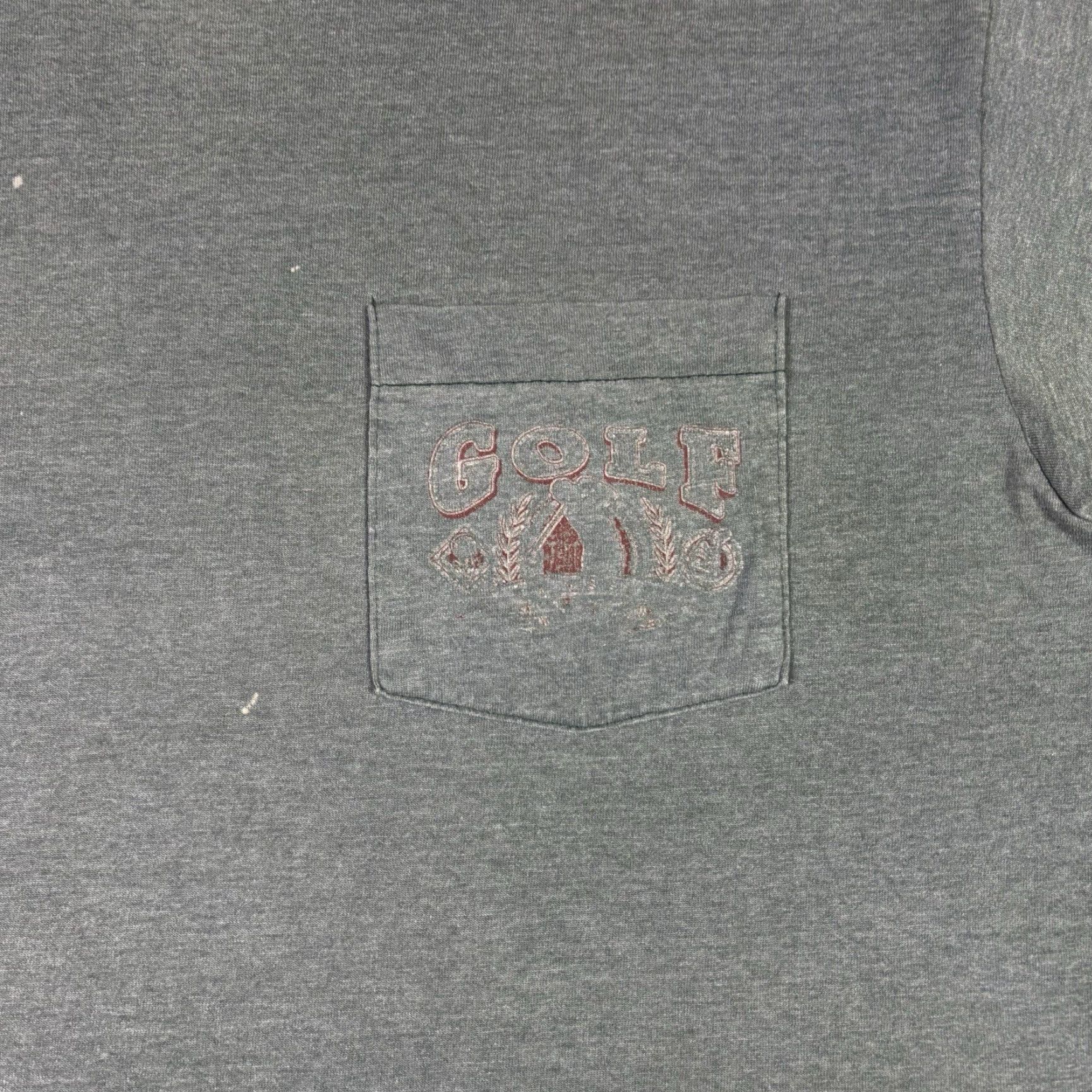 Vintage VINTAGE Golf Pocket T Shirt Blue Sunfaded Distressed Adult size Large 90s Y2K Size US L / EU 52-54 / 3 - 6 Thumbnail
