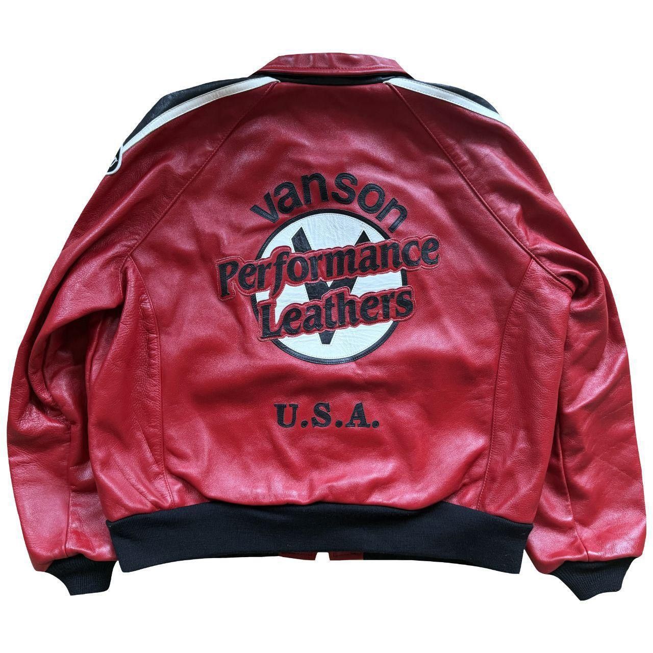 Vanson Leathers Vanson Leathers Leather Racing Jacket Size US XXL / EU 58 / 5 - 2 Thumbnail