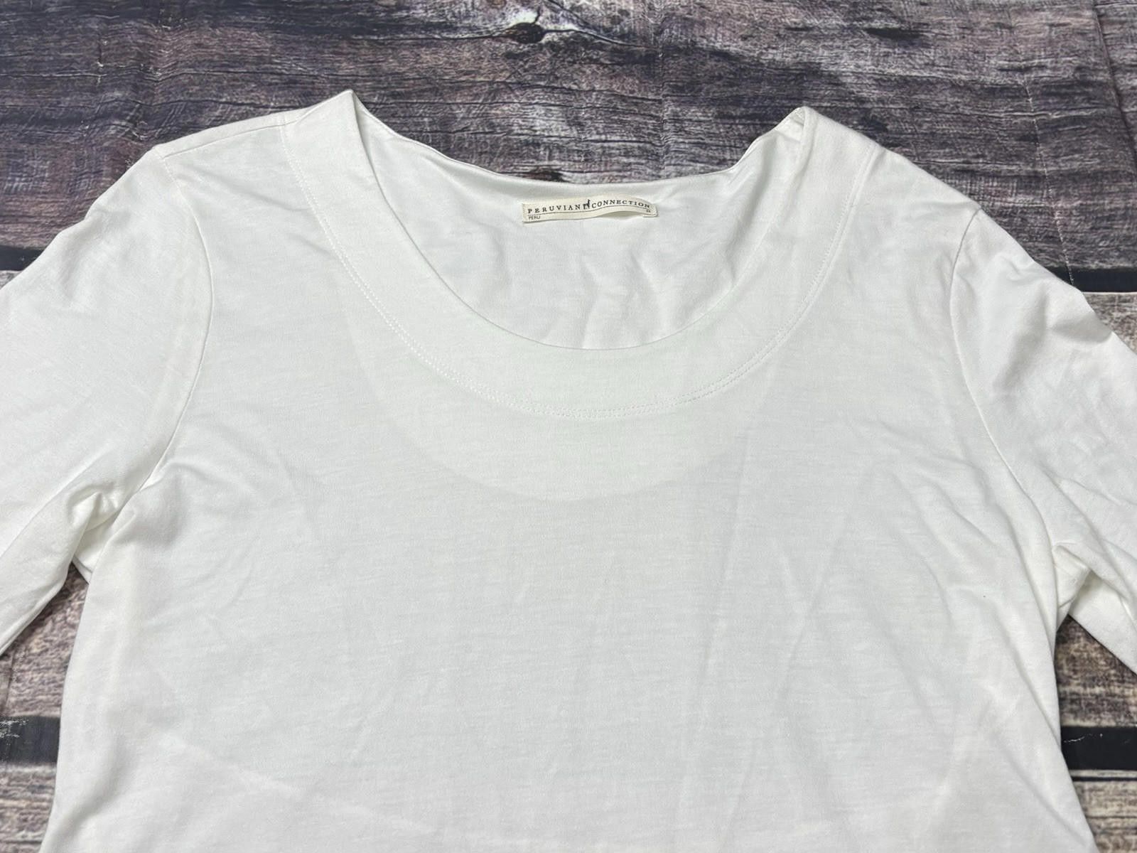 Other Peruvian Connection Dress Women's Medium A-Line Pima Cotton Size M / US 6-8 / IT 42-44 - 4 Thumbnail