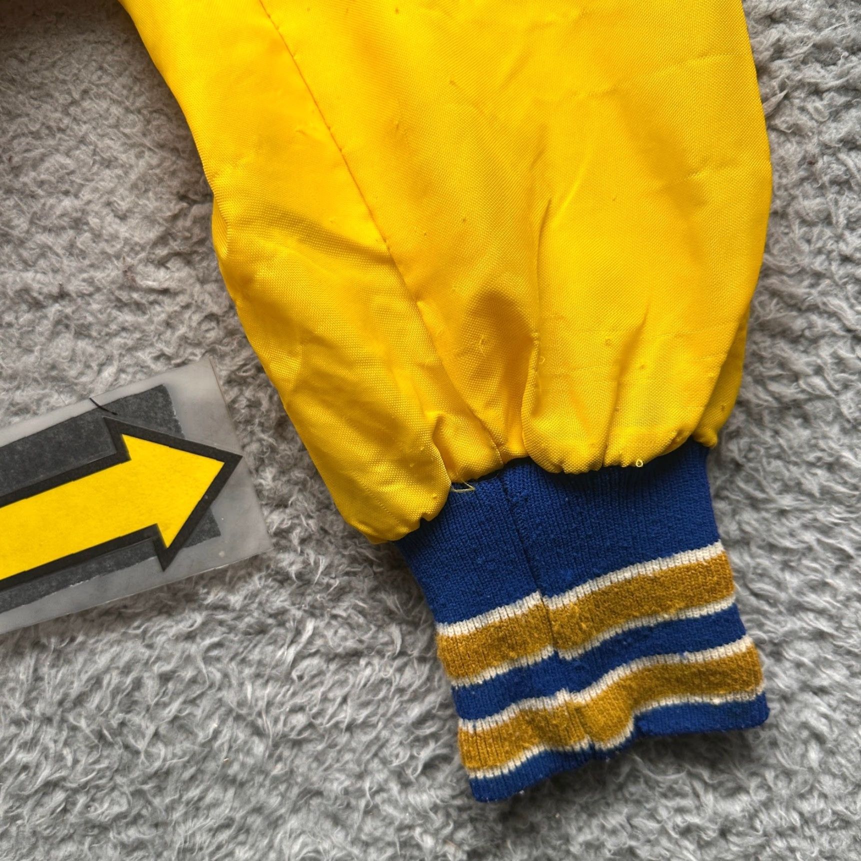 Vintage VINTAGE Leader Sportswear Varsity Jacket Snap Polyester Mens XXL Blue Yellow Jacket Size US XXL / EU 58 / 5 - 7 Thumbnail
