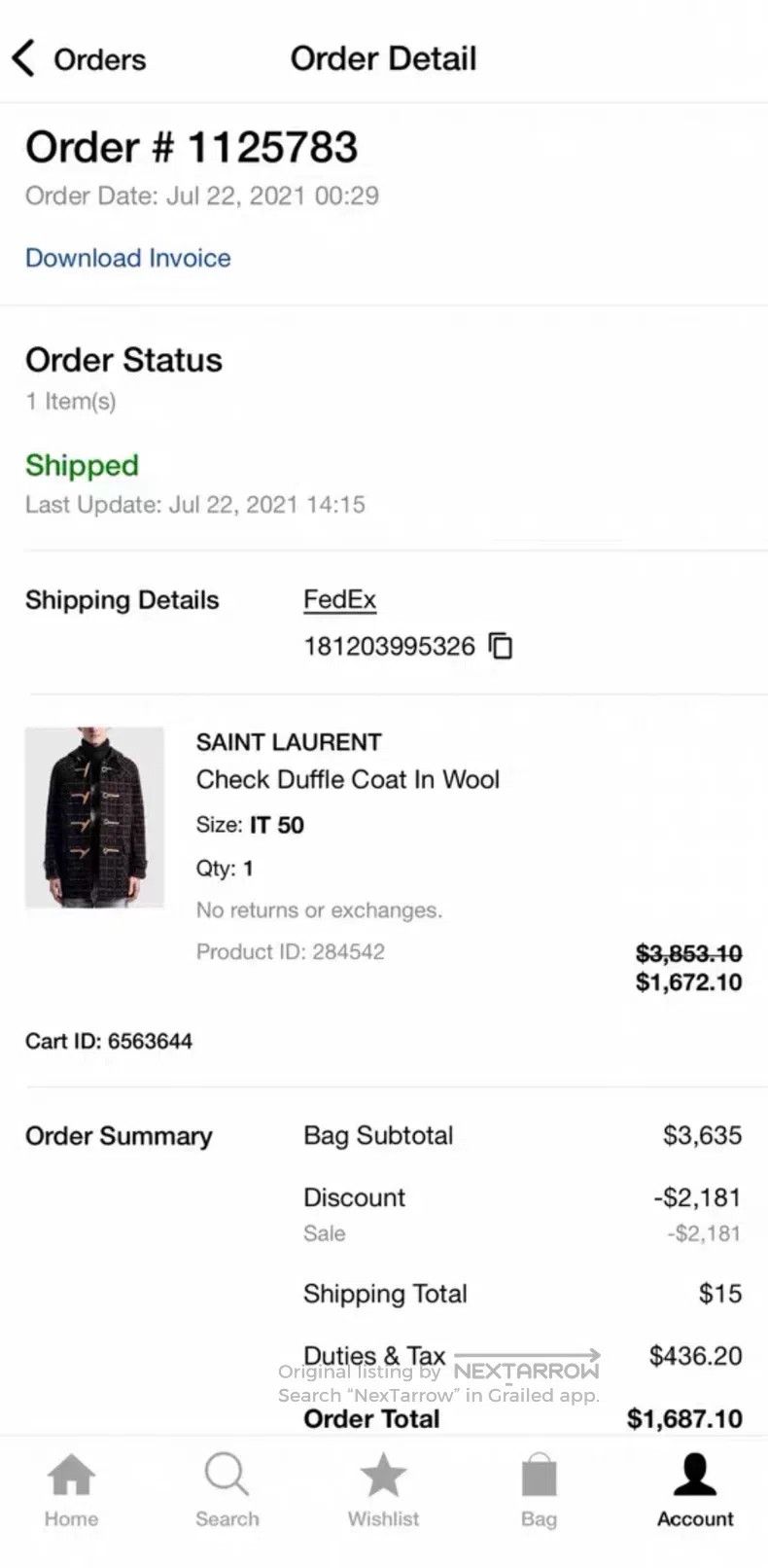 Saint Laurent Paris Saint Laurent Paris Wool Plaid Lapel Coat Size US M / EU 48-50 / 2 - 9 Thumbnail