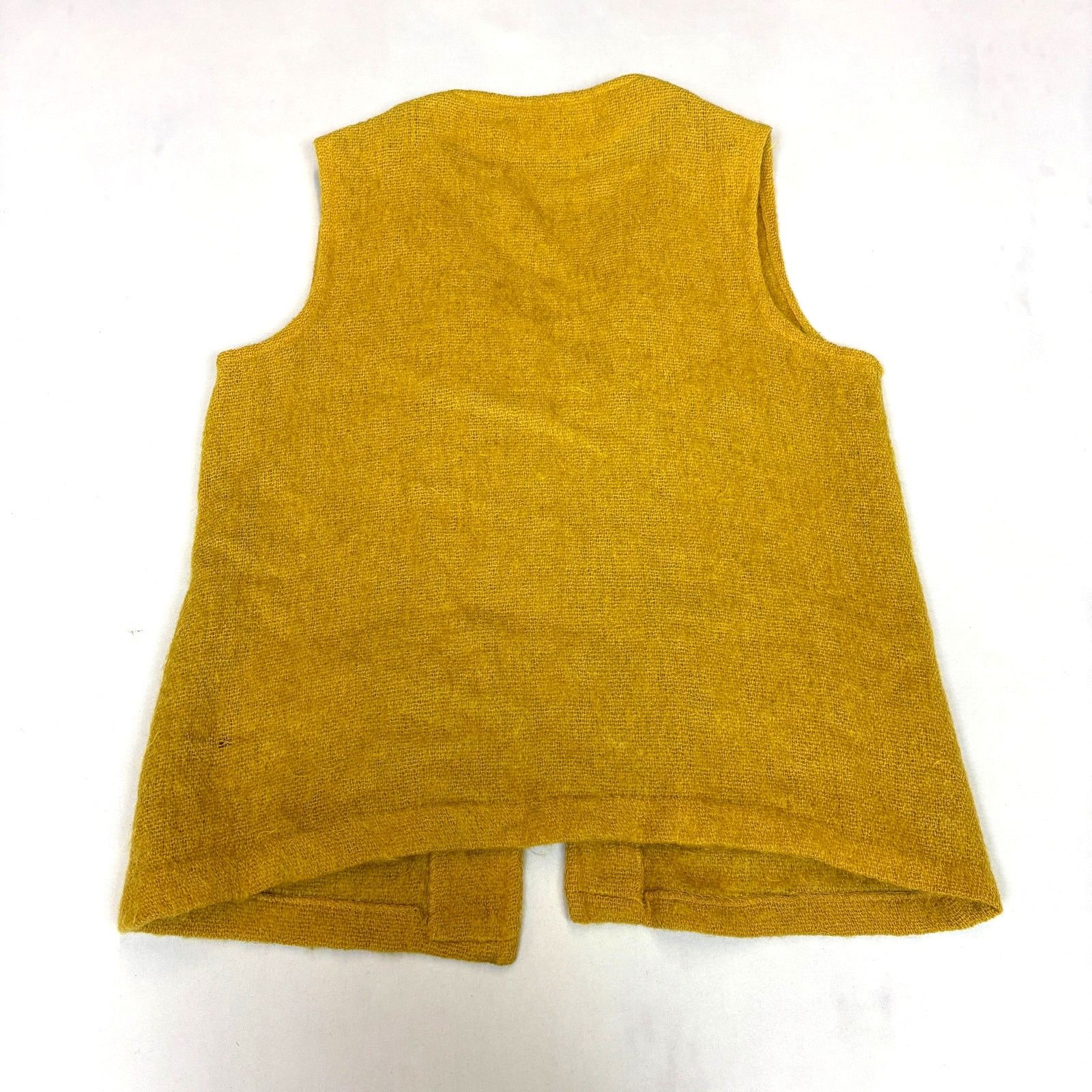 Vintage Vintage 60s Mohair Wool Cardigan Vest Mustard Yellow Medium Size M / US 6-8 / IT 42-44 - 2 Thumbnail