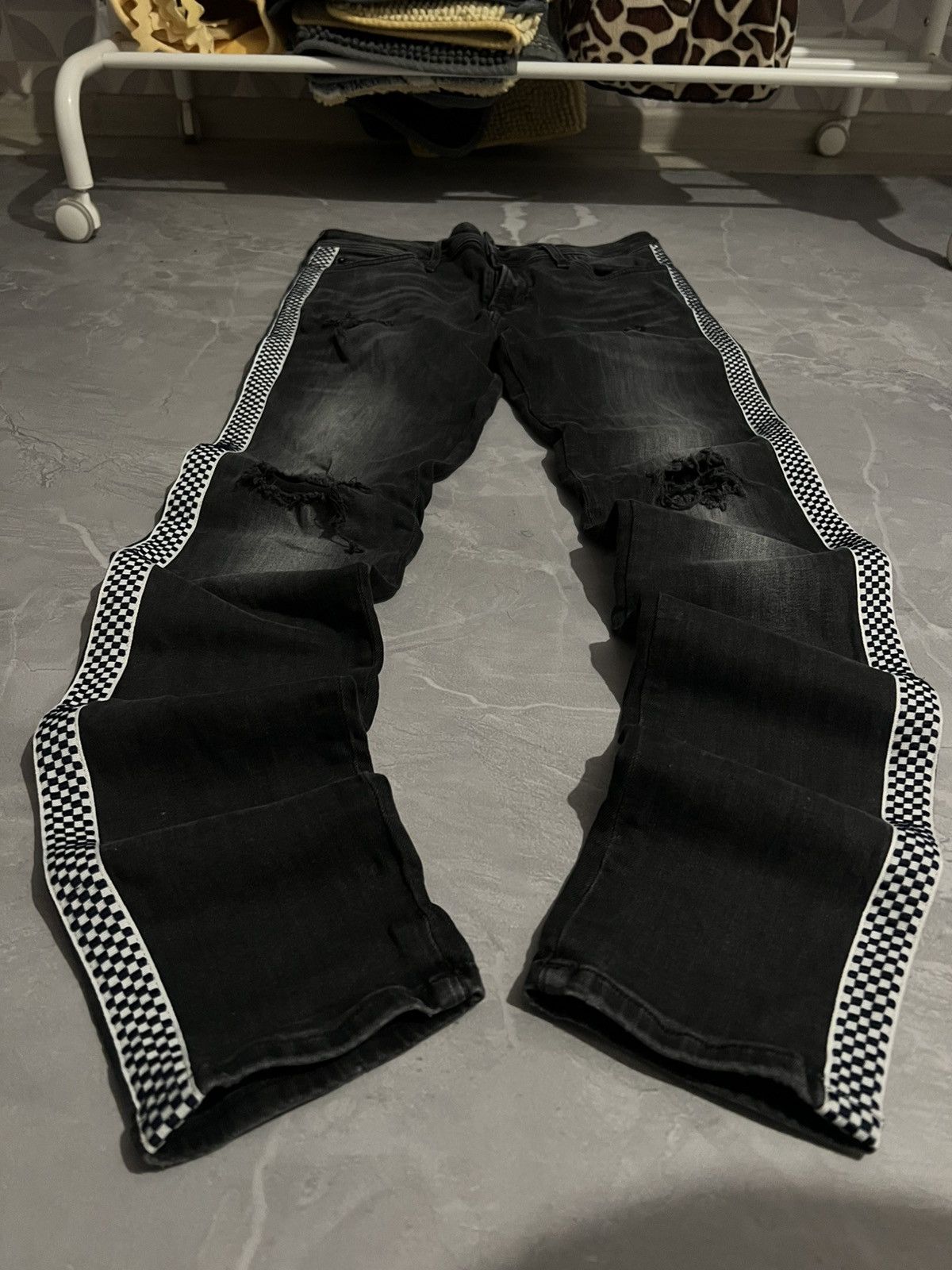 Japanese Brand Underground Dark Slim Heavy / Balenciaga Style / Glamour 90s Size US 31 - 1 Thumbnail