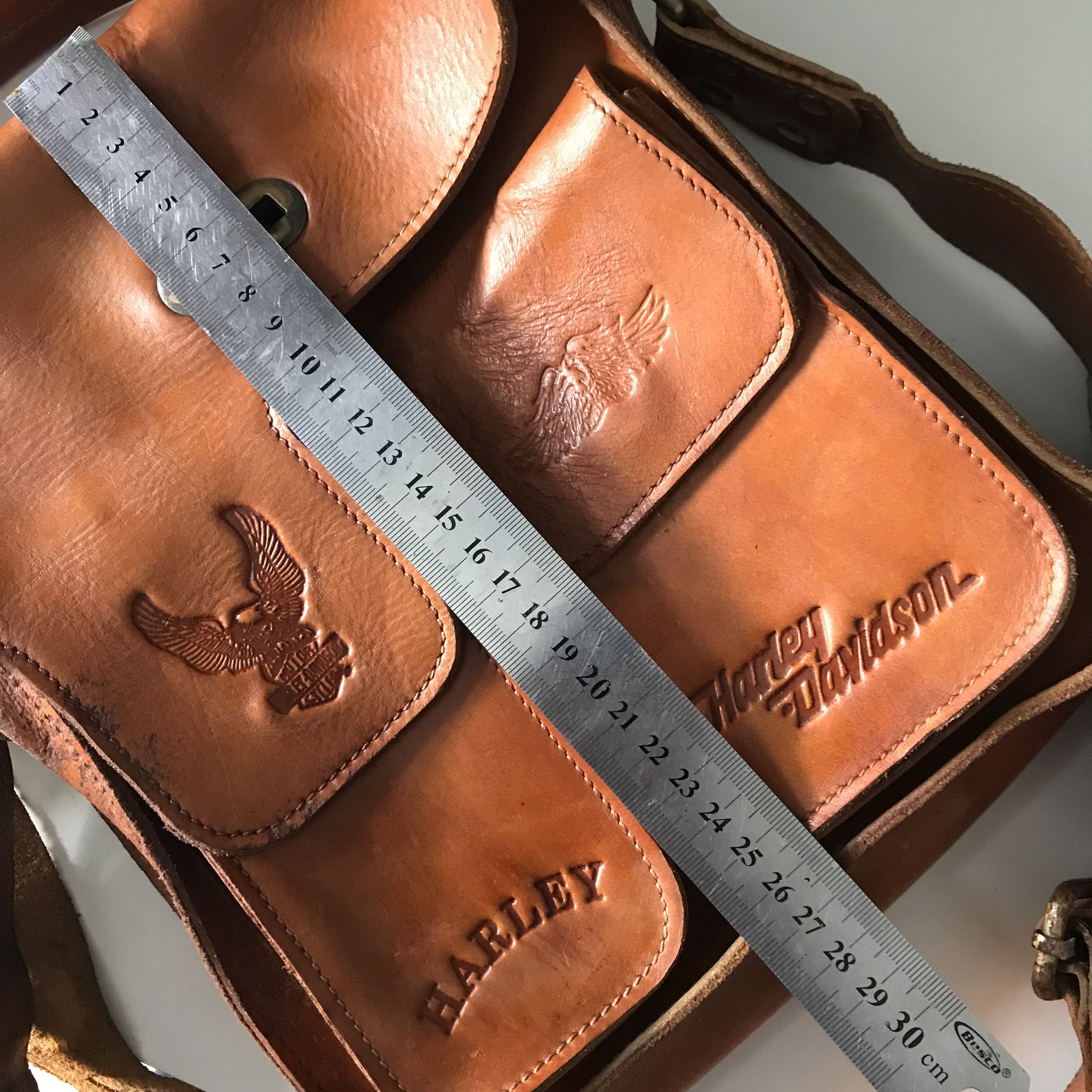 Harley Davidson Vintage Harley Davidson shoulder mesengger postman bag Leat Size ONE SIZE - 19 Thumbnail