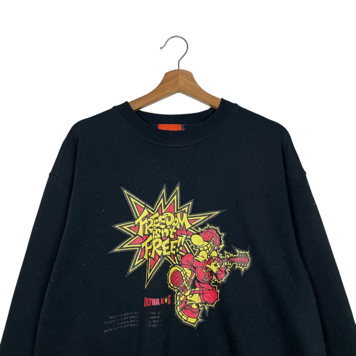 Japanese Brand Ultra KG Freedom Isn't Free Big Logo Sweatshirt Size US L / EU 52-54 / 3 - 2 Thumbnail