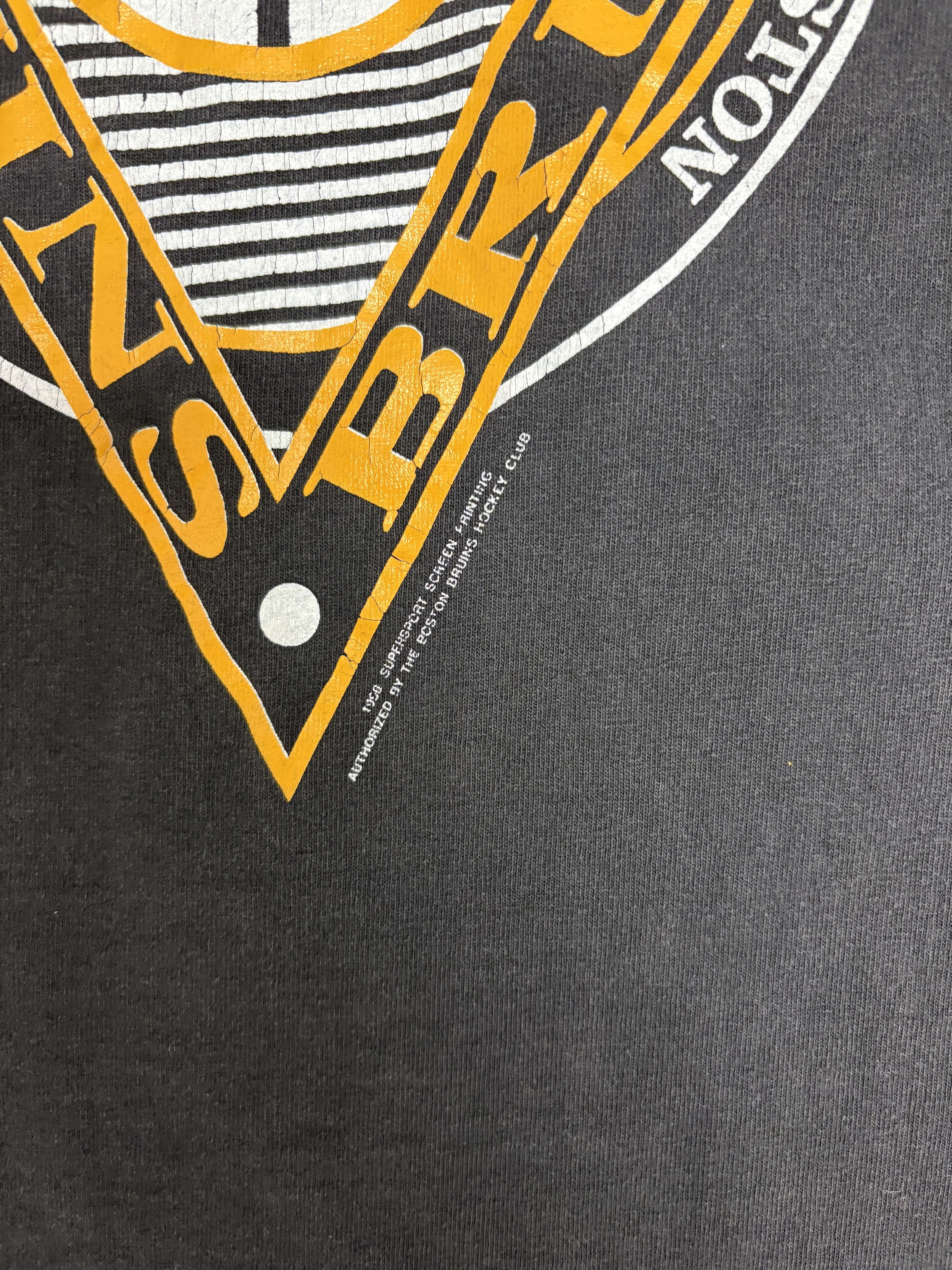 Vintage Boston Bruins Vintage Long Sleeve Black T-Shirt Tee Size US M / EU 48-50 / 2 - 3 Thumbnail
