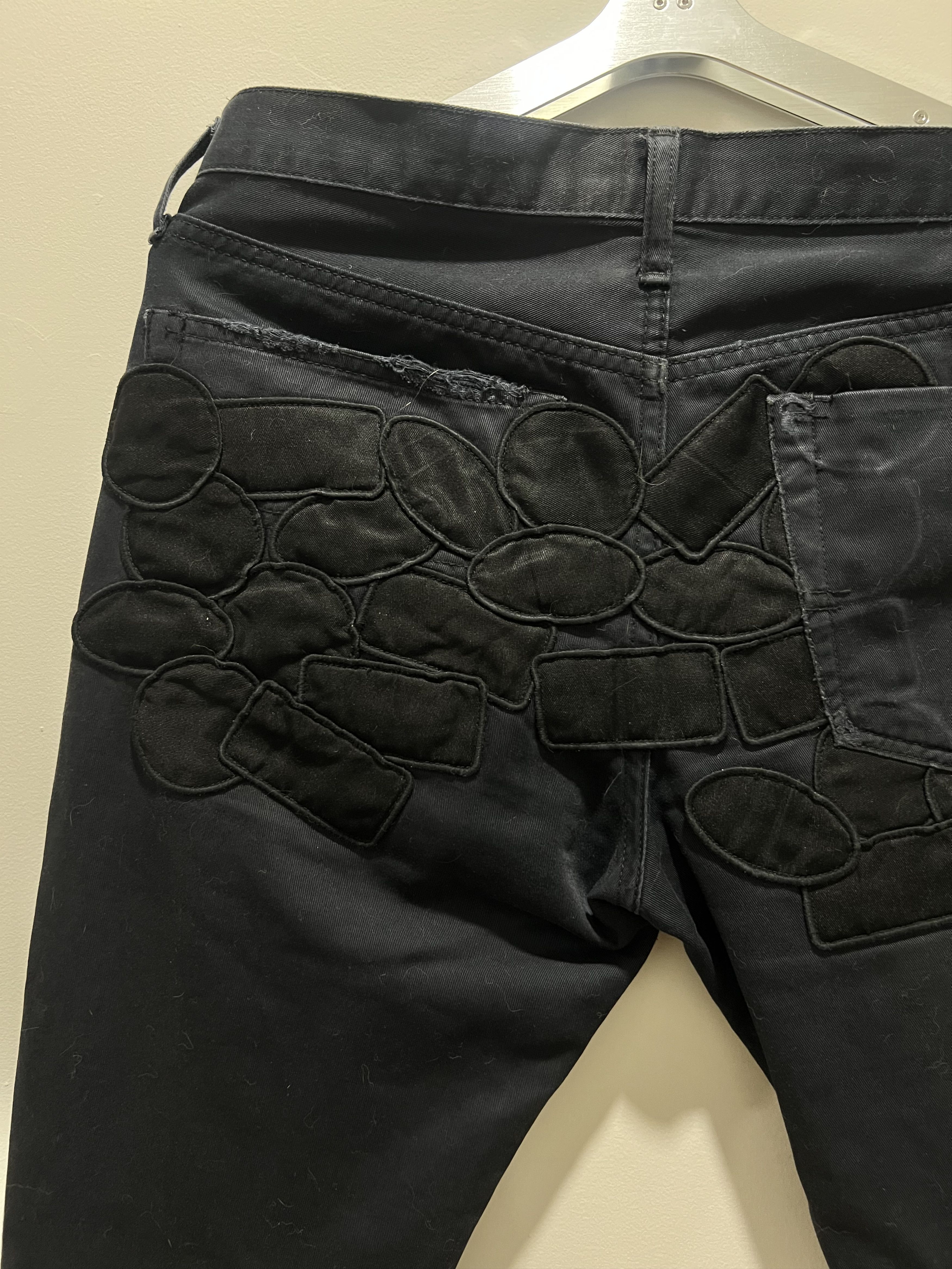 Undercover SS05 Graffiti Patch Distressed Dark Navy Twill Jeans Size US 32 / EU 48 - 14 Thumbnail