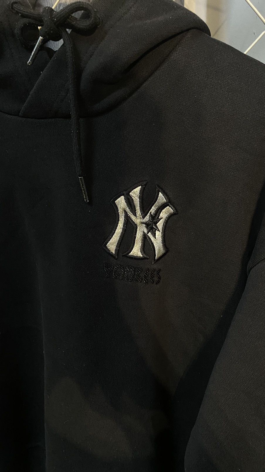 MLB × New York Yankees × Vintage MLB NY YANKEES HOODIE CROP BLACK Size US S / EU 44-46 / 1 - 5 Thumbnail