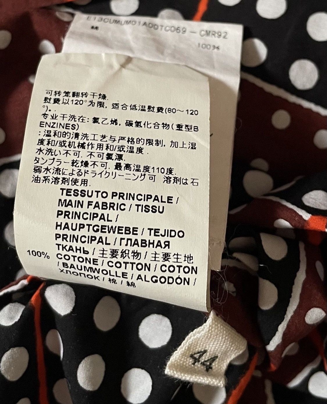 Marni Vintage marni psychedelic polkadot striped button up shirt Size US M / EU 48-50 / 2 - 4 Thumbnail