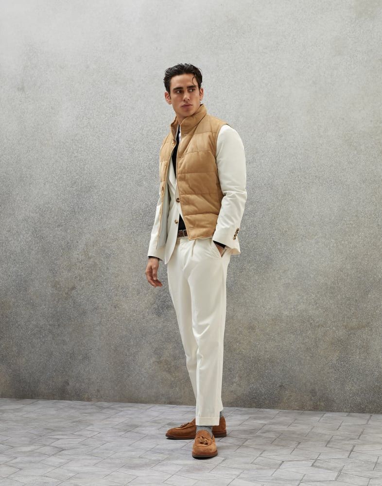 Brunello Cucinelli Cashmere Suit-in White Size 46R - 2 Thumbnail