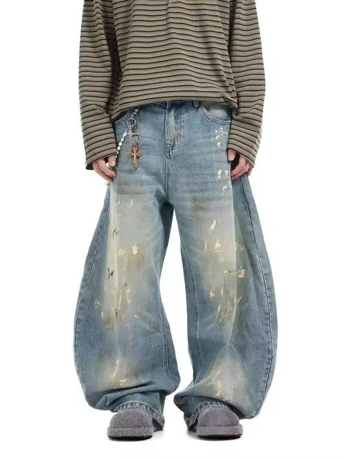 Japanese Brand Kurumi x Maria Washed baggy ripped jeans Size US 34 / EU 50 - 3 Thumbnail