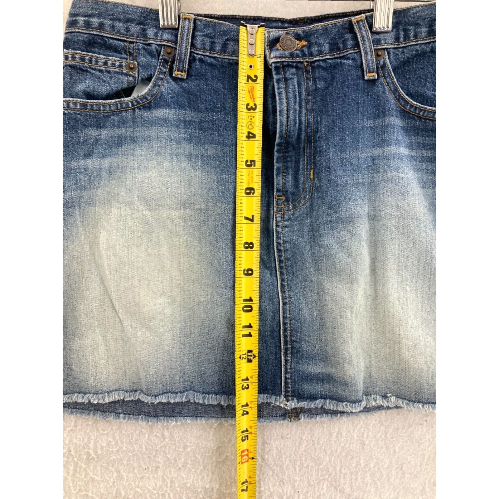 Abercrombie & Fitch Abercrombie & Fitch Denim Skirt Women 8 Knee Length Mini Blue USA Made Size 30" / US 8 / IT 44 - 4 Thumbnail