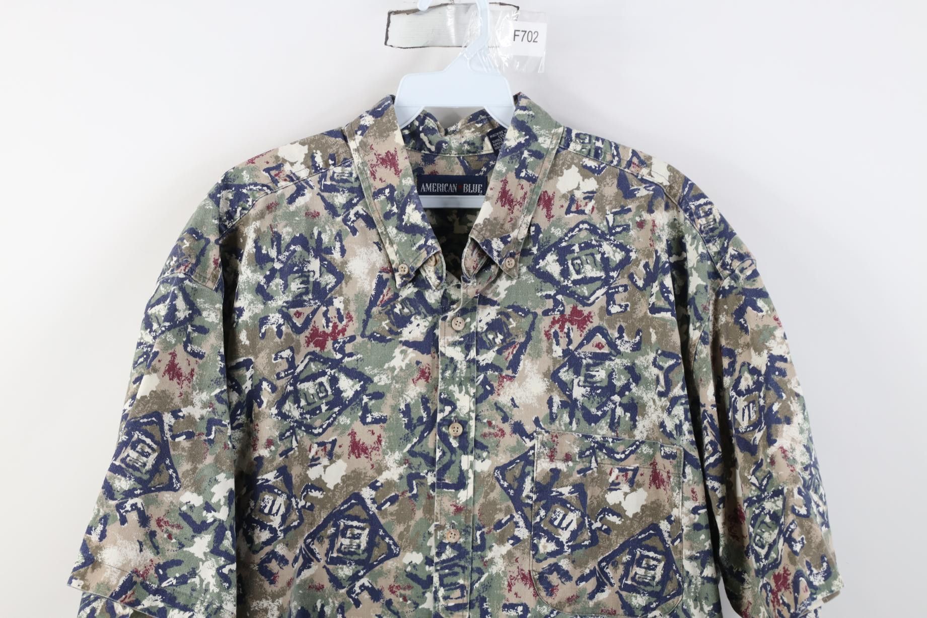Vintage Vintage 90s Streetwear Art Collared Button Down Shirt USA Size US L / EU 52-54 / 3 - 2 Thumbnail