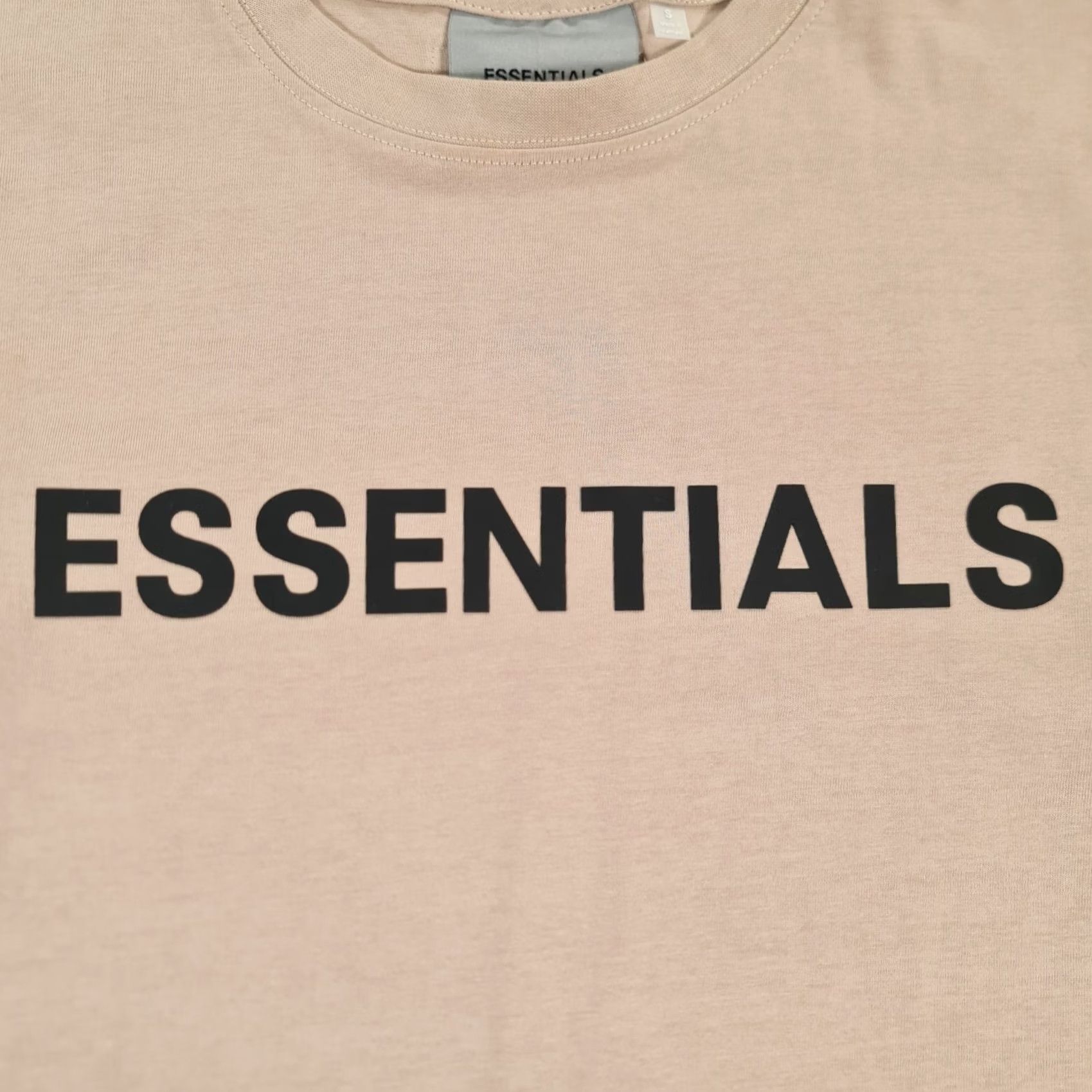 Fear of God Fear Of God Essentials Shirt S Mens Beige Oversized Crew Neck 100% Cotton Tee FOG Size US S / EU 44-46 / 1 - 4 Thumbnail