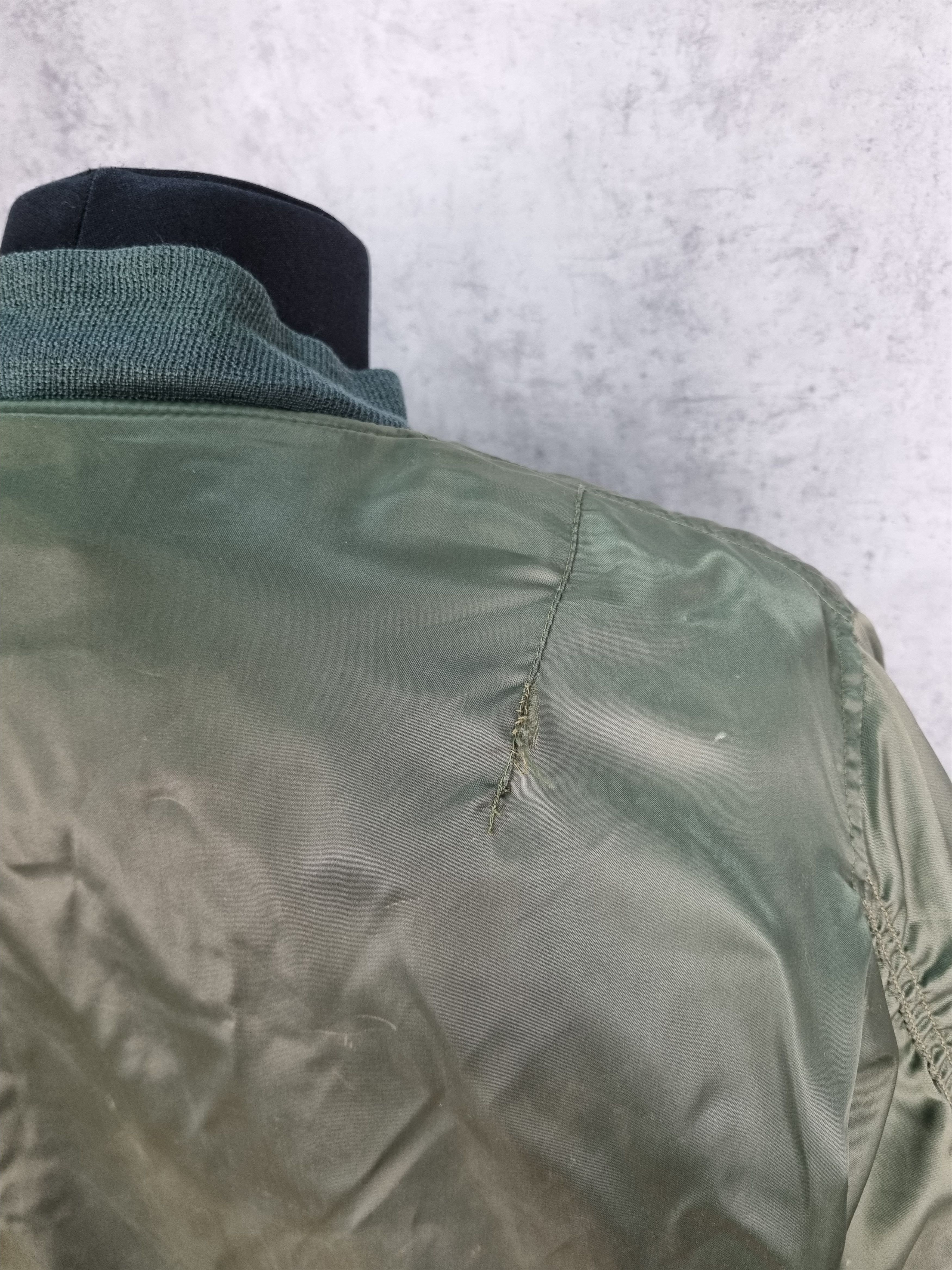 Vintage Destroyed Aviator Dirty Military Nylon Bomber Size US M / EU 48-50 / 2 - 21 Thumbnail