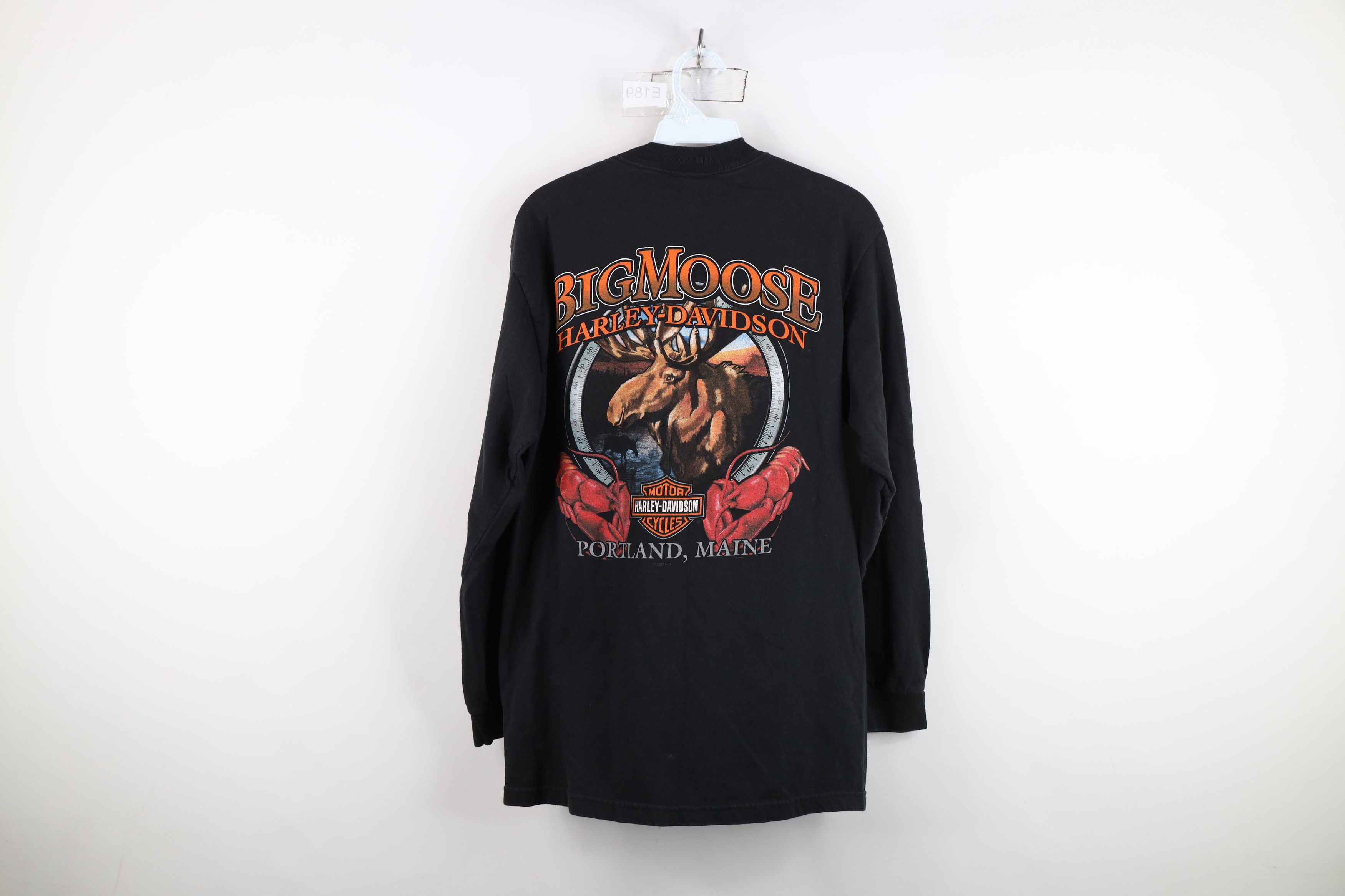 Harley Davidson Vintage Harley Davidson Spell Long Sleeve T-Shirt Black USA Size US M / EU 48-50 / 2 - 12 Thumbnail