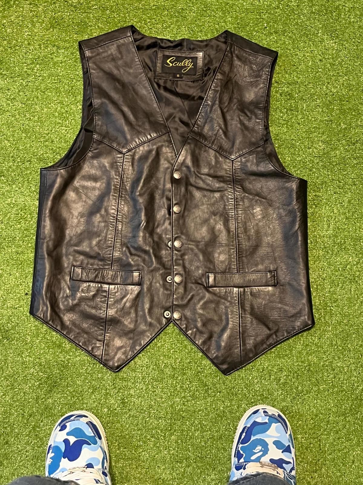 Other Vintage Genuine Leather Vest Size L / US 10 / IT 46 - 1 Thumbnail