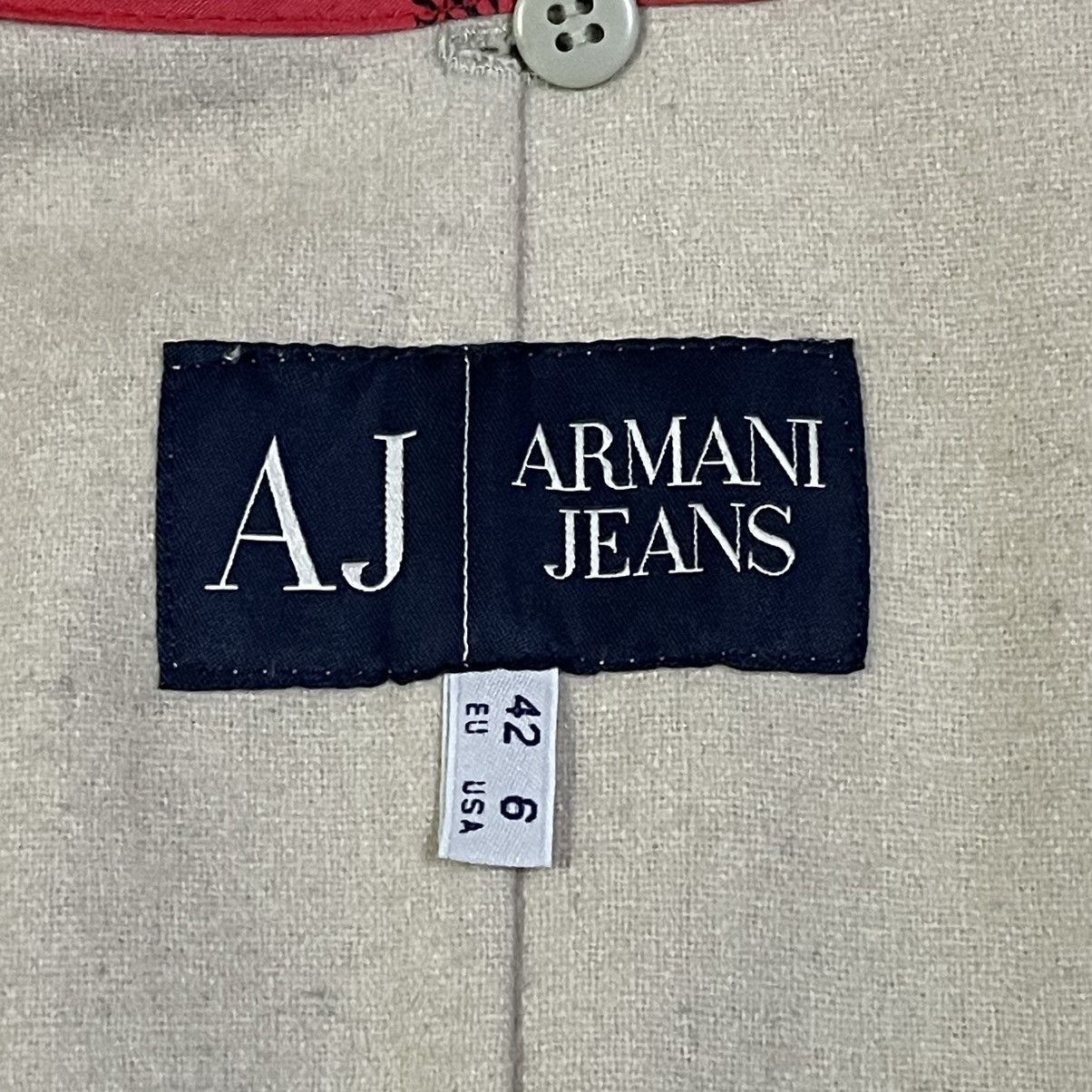 Armani Vintage AJ Armani Jeans Trench Coat Double Breasted Size M / US 6-8 / IT 42-44 - 11 Thumbnail