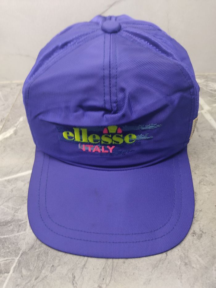 Ellesse Vintage Ellesse Earflap Cap Hat (Made In Japan) Size ONE SIZE - 2 Thumbnail