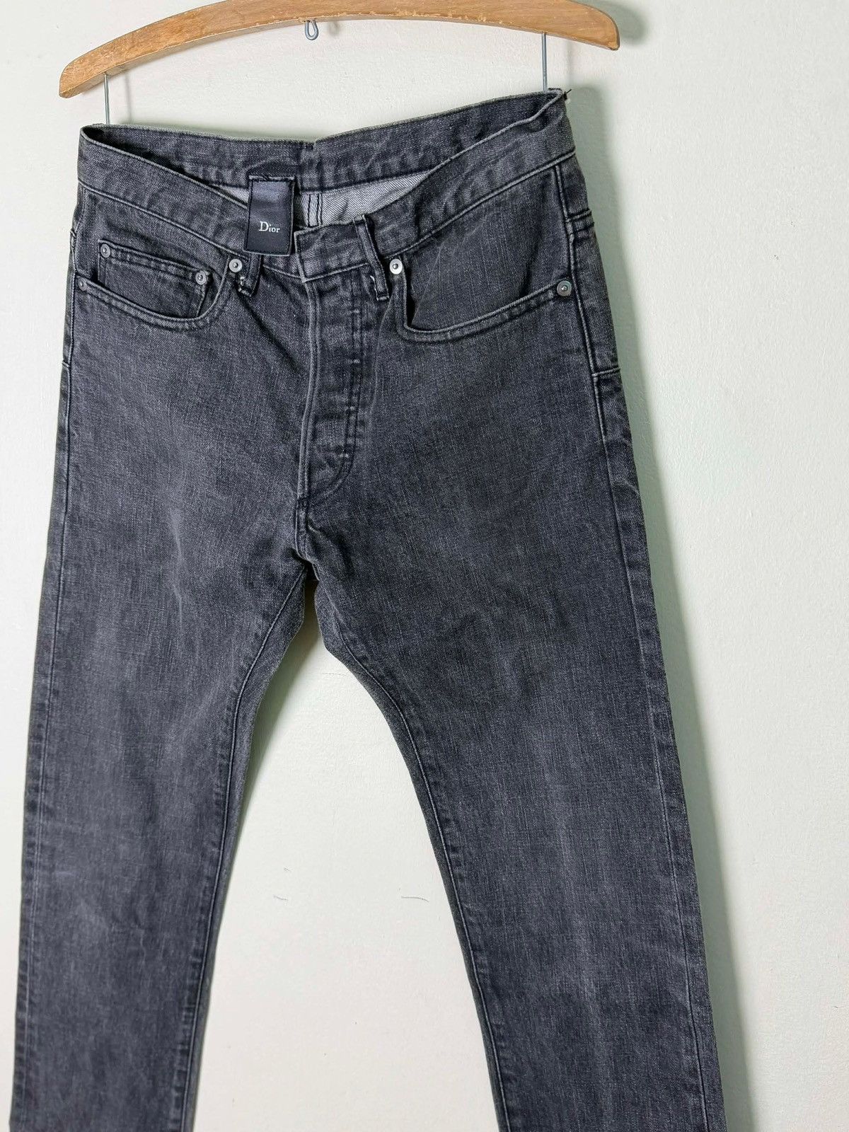 Dior Dior HOMME by hedi slimane stone gray denim jeans Size US 29 - 7 Thumbnail