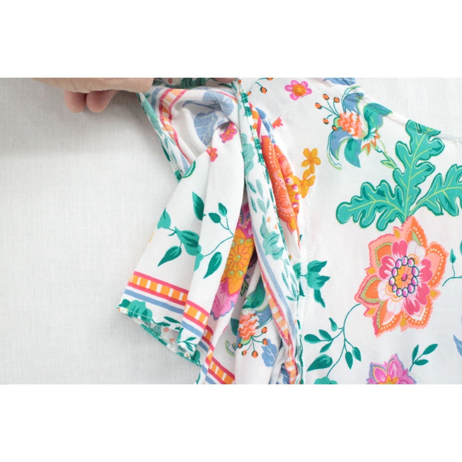 Rachel Zoe Rachel Zoe Tropical Floral Print Ruffle Sleeve Top Women's 2X Boho Beach NWOT Shirt Blouse Size XXL / US 16-18 / IT 52-54 - 5 Thumbnail