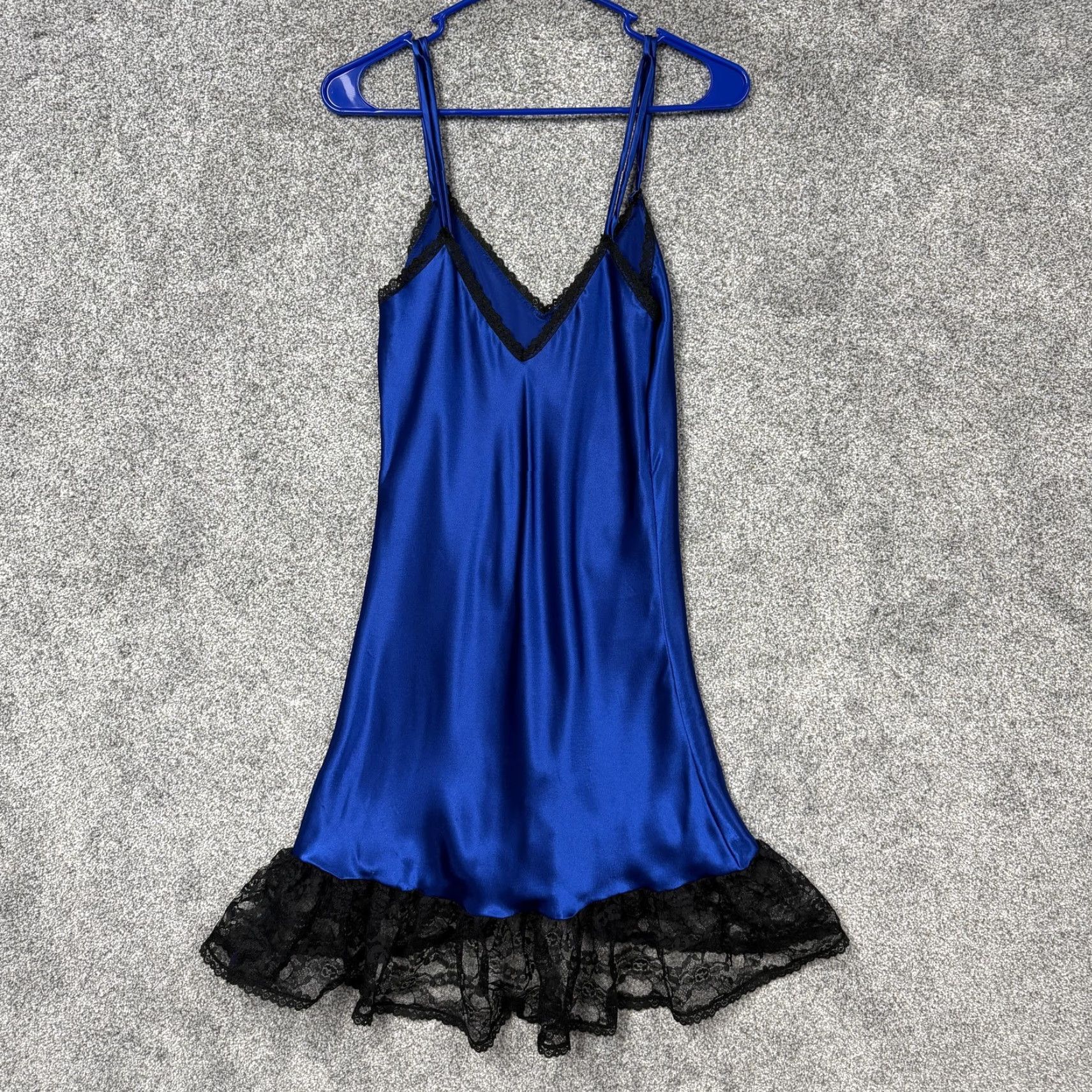 Vintage VINTAGE Petra Fashions Slip Dress S Satin Lace Dark Coquette Fairy Grunge Goth Size S / US 4 / IT 40 - 5 Thumbnail