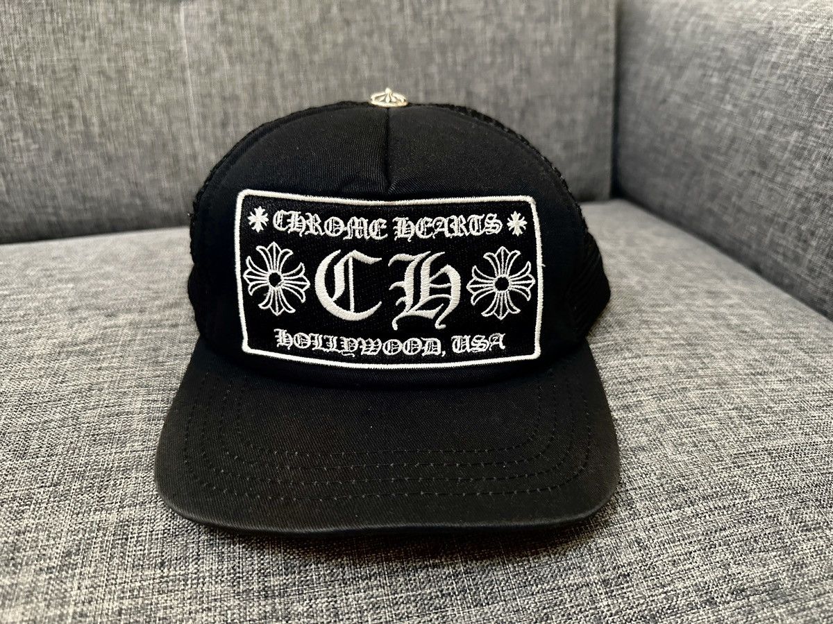 Chrome Hearts Hollywood USA Hat CH Logo Almost Like New