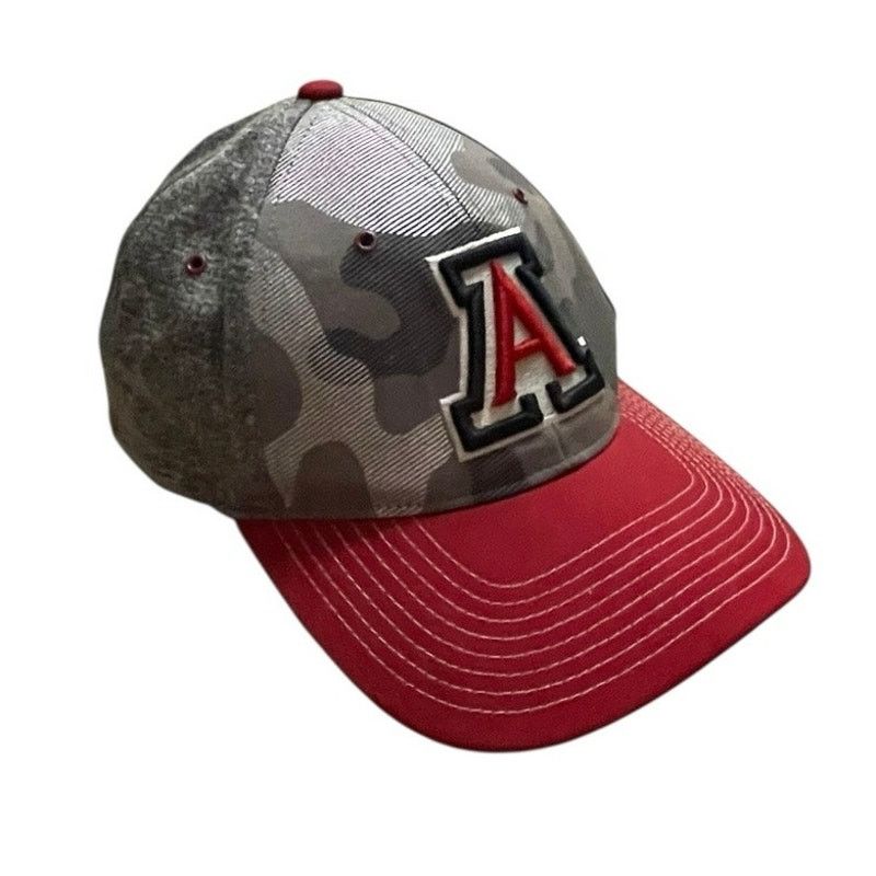Zephyr Zephyr Mens University of Arizona Wildcats Red & Grey Hat Size ONE SIZE - 2 Thumbnail